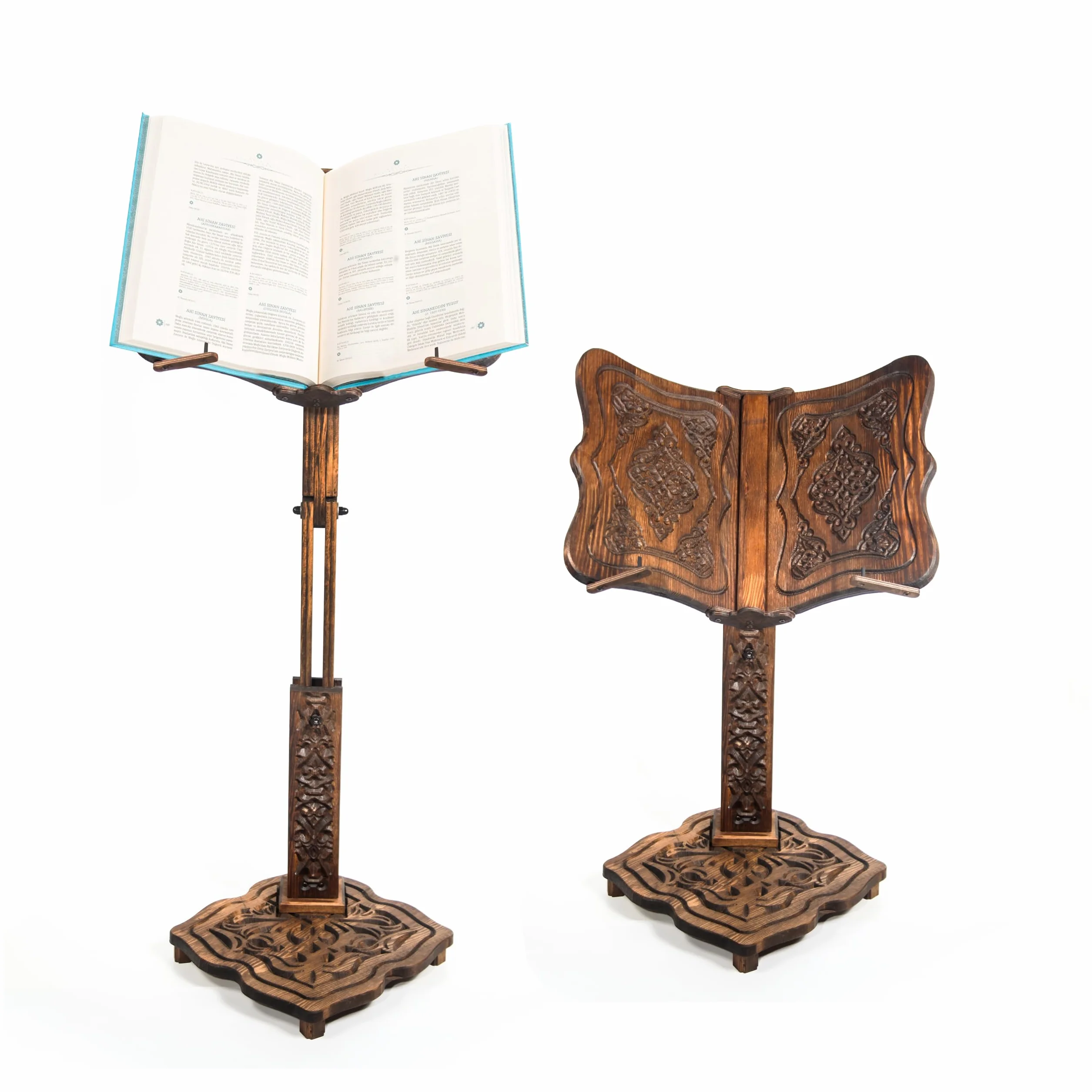 Duży regulowany drewniany stojak na książki na ciężkie książki, Koran, Biblia, słownik, uchwyt na książki kucharskie, wielofunkcyjny ogromny stojak na książki