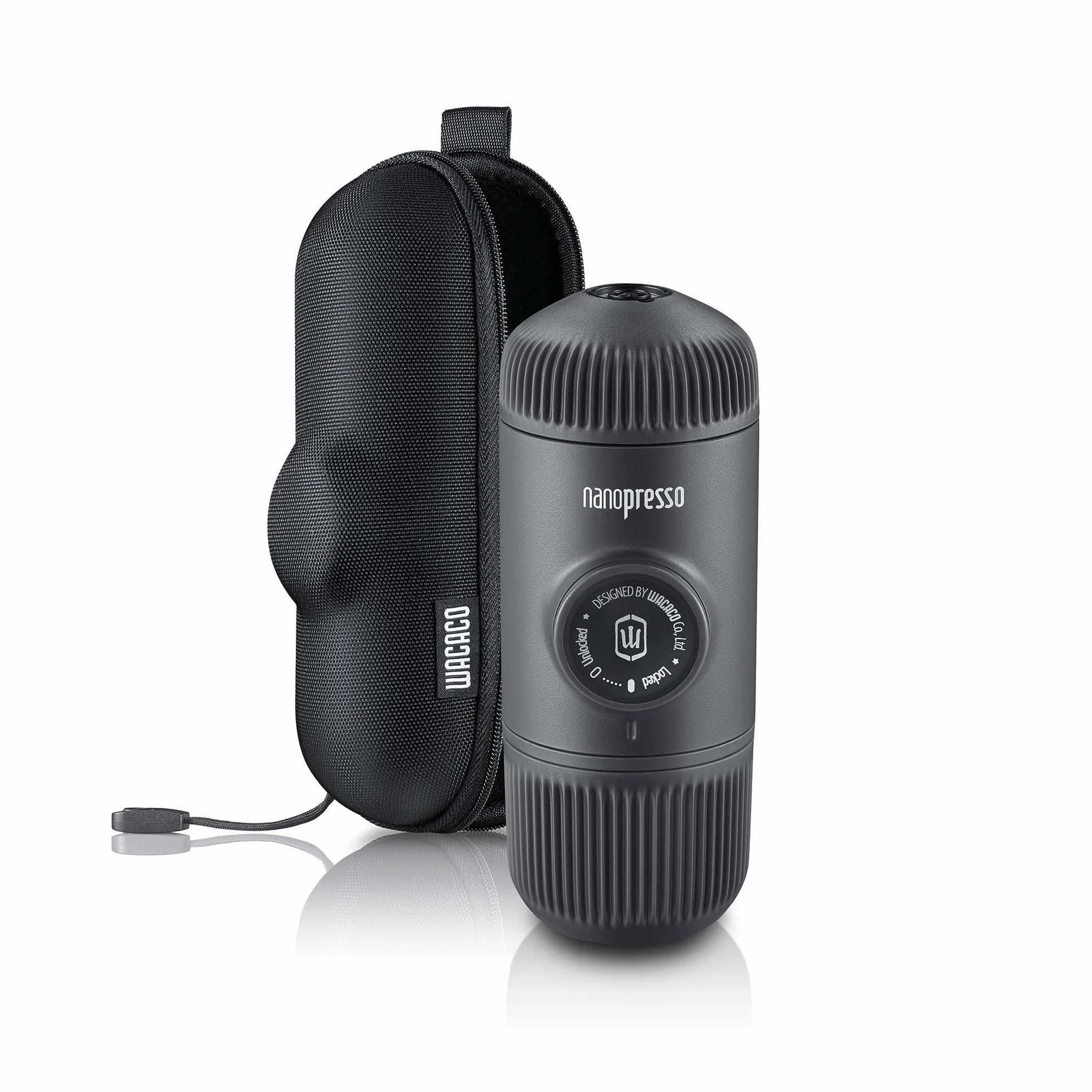 WACACO Nanopresso Przenośny ekspres do kawy z S-Case, czarny