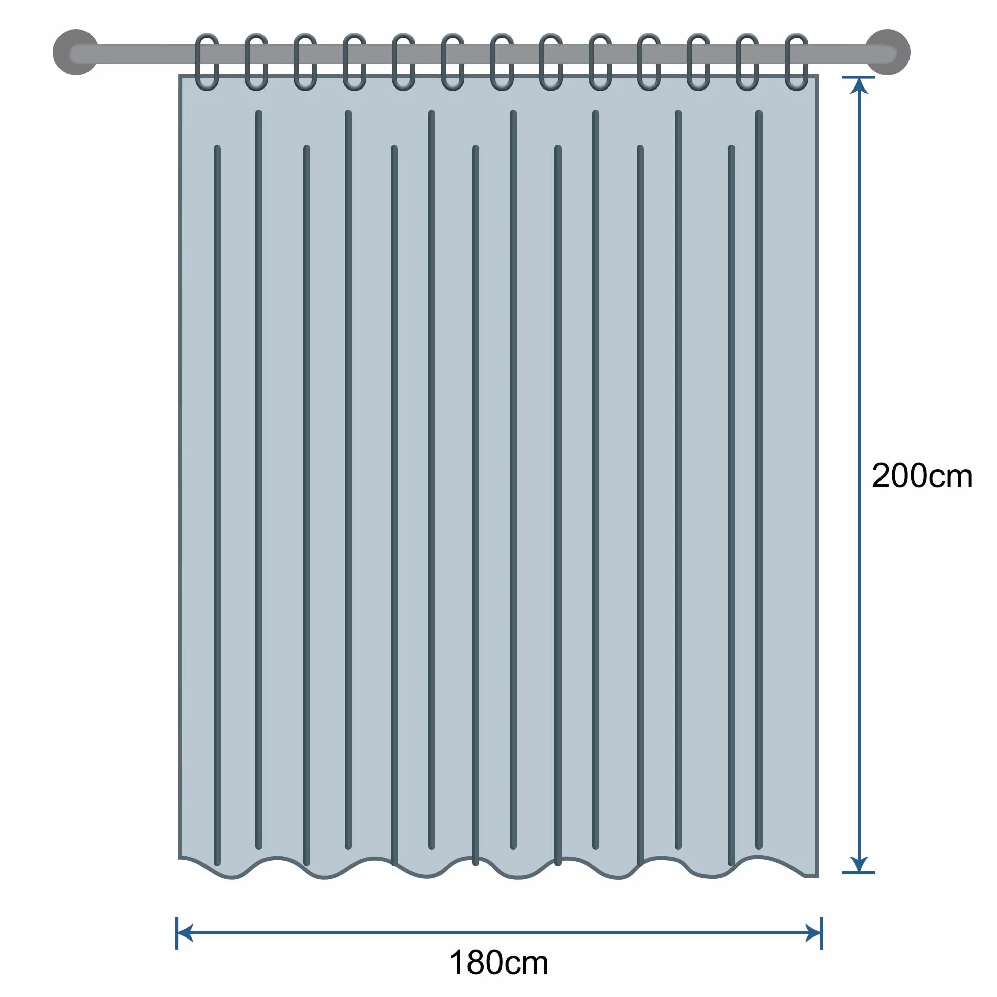 Zasłona prysznicowa przeciw pleśni, z 3 silniejszymi magnesami na dole, przezroczysta, z motywem kamyków 3D, (Mozaika kwadratowa i okrągła, 180X200CM)