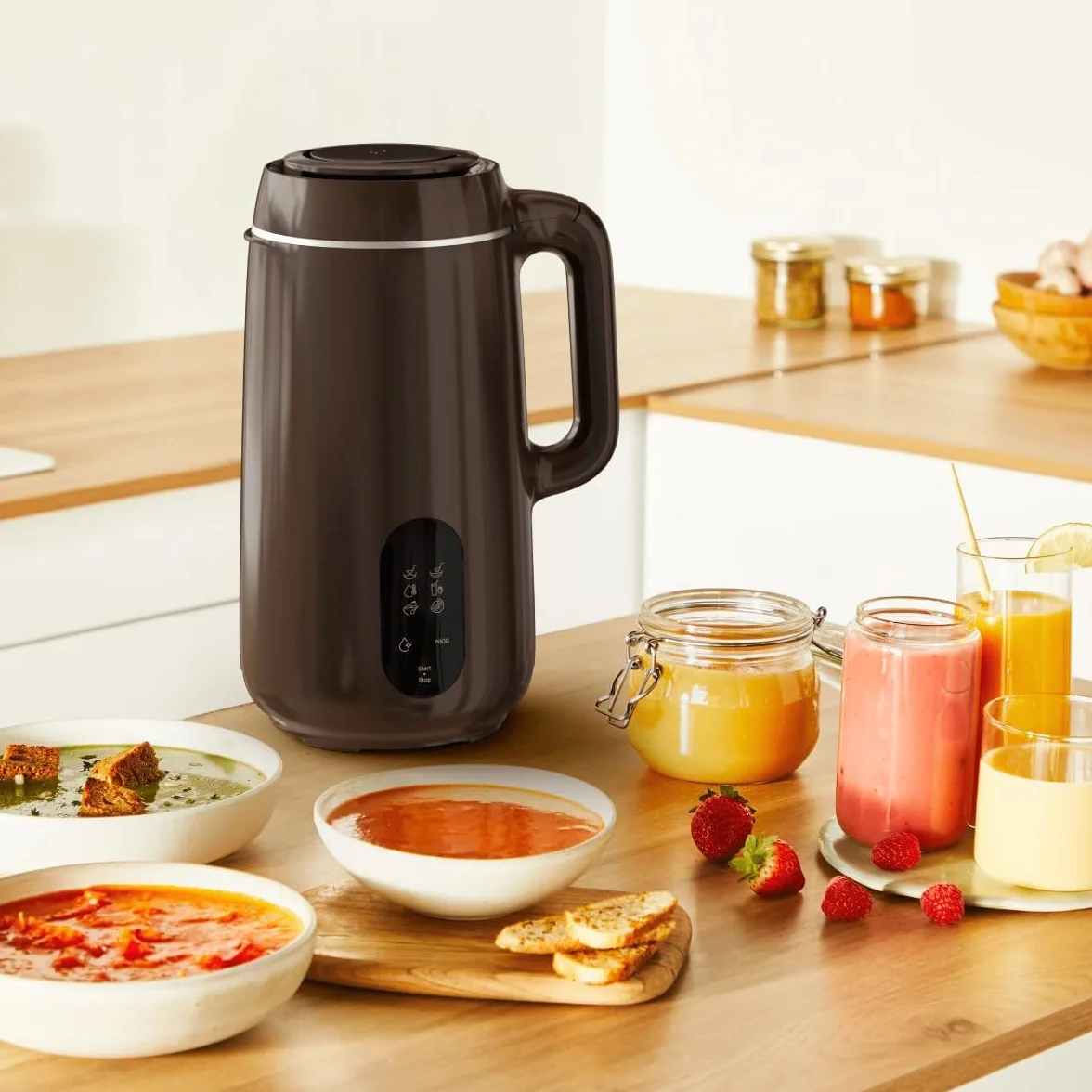 Moulinex Multisoup, blender, 6 programów kulinarnych, nieskazitelne konsystencje, bezpieczny, LM5629F0