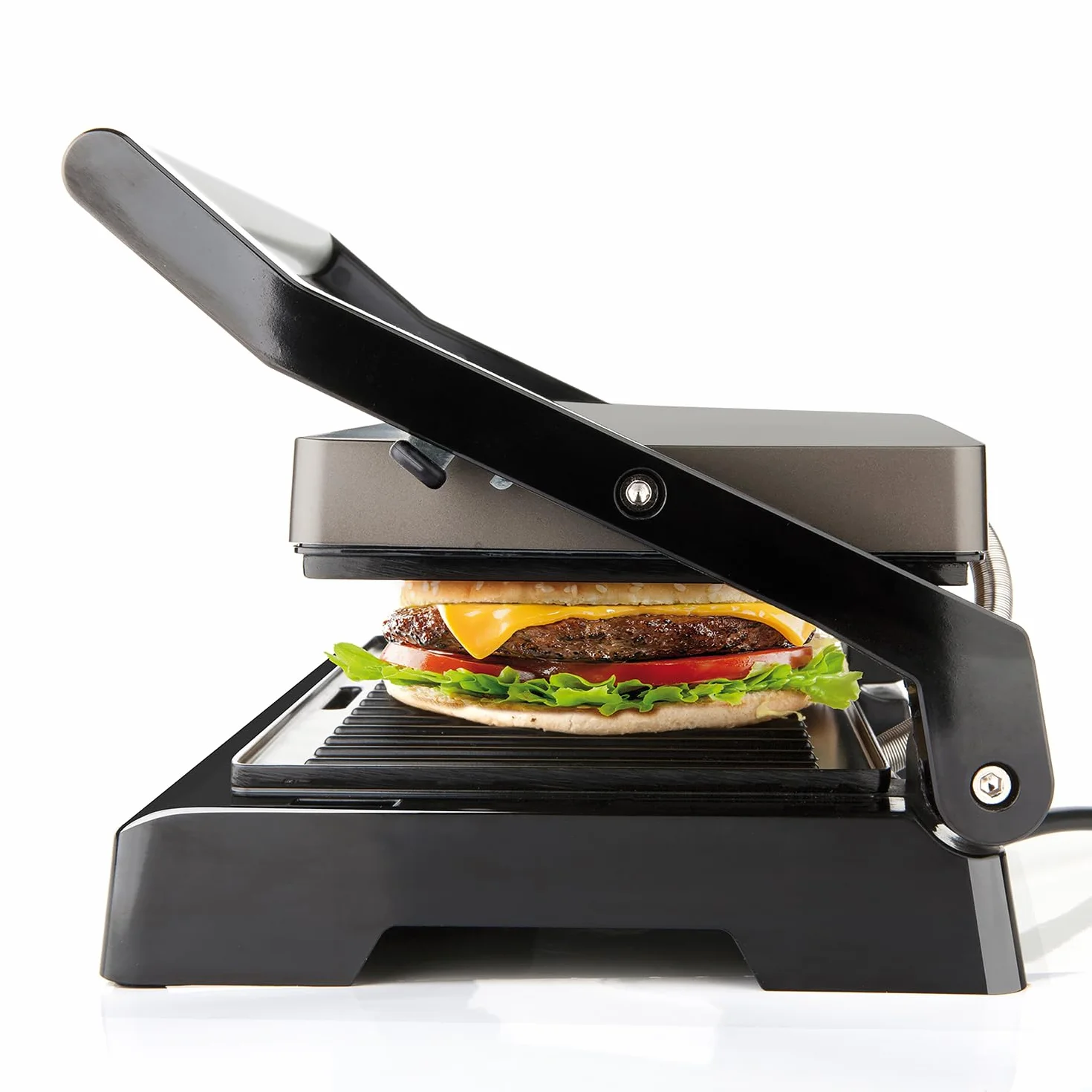 BLACK+DECKER BXGR1000E grill kontaktowy, 1000 W, tworzywo sztuczne, czarny
