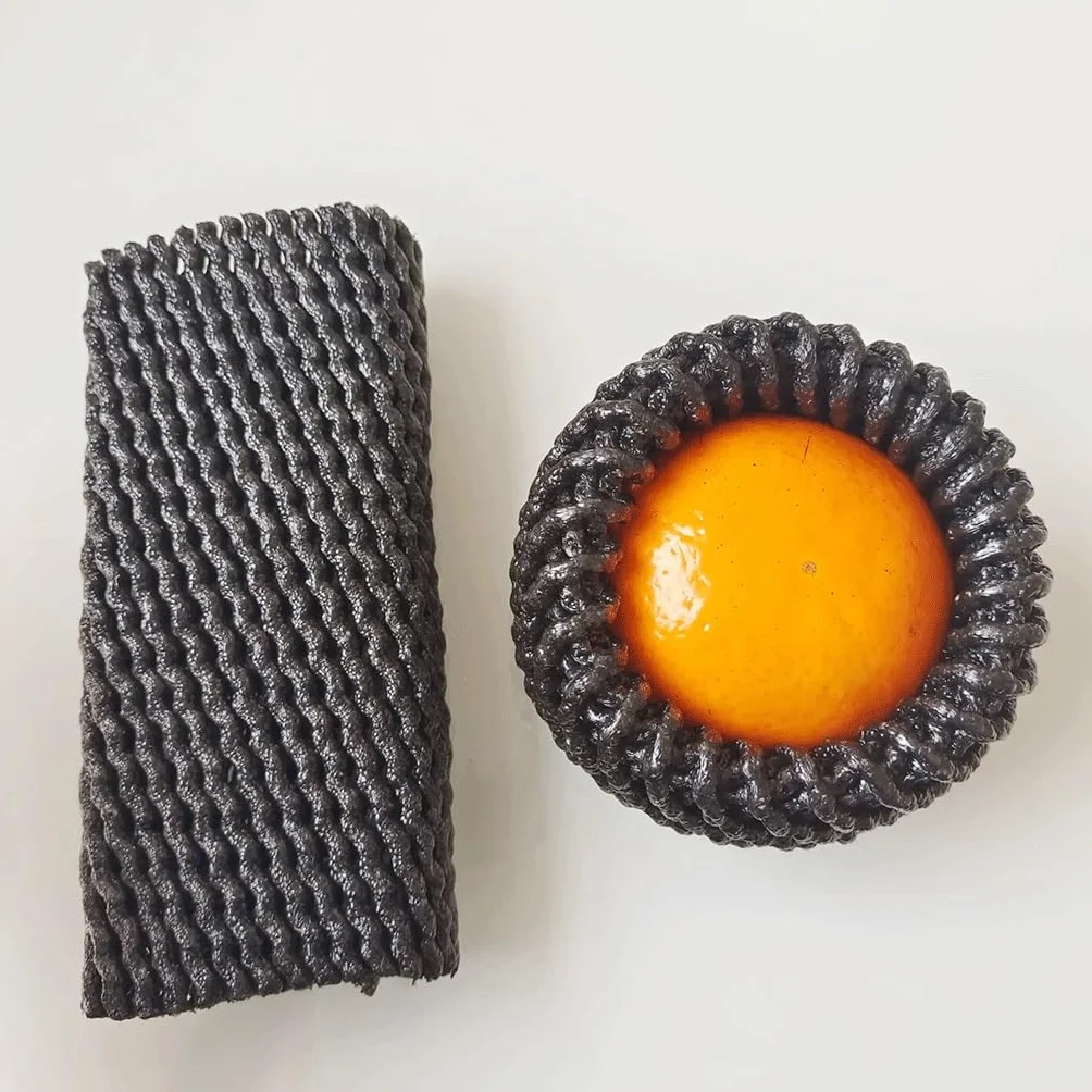 Siatka ochronna na owoce, do domu, ogrodu, elastyczna, piankowa, antykolizyjna, transportu rur sieciowych, siatkowa torba pakunkowa, 140 szt(Black,12x7cm)