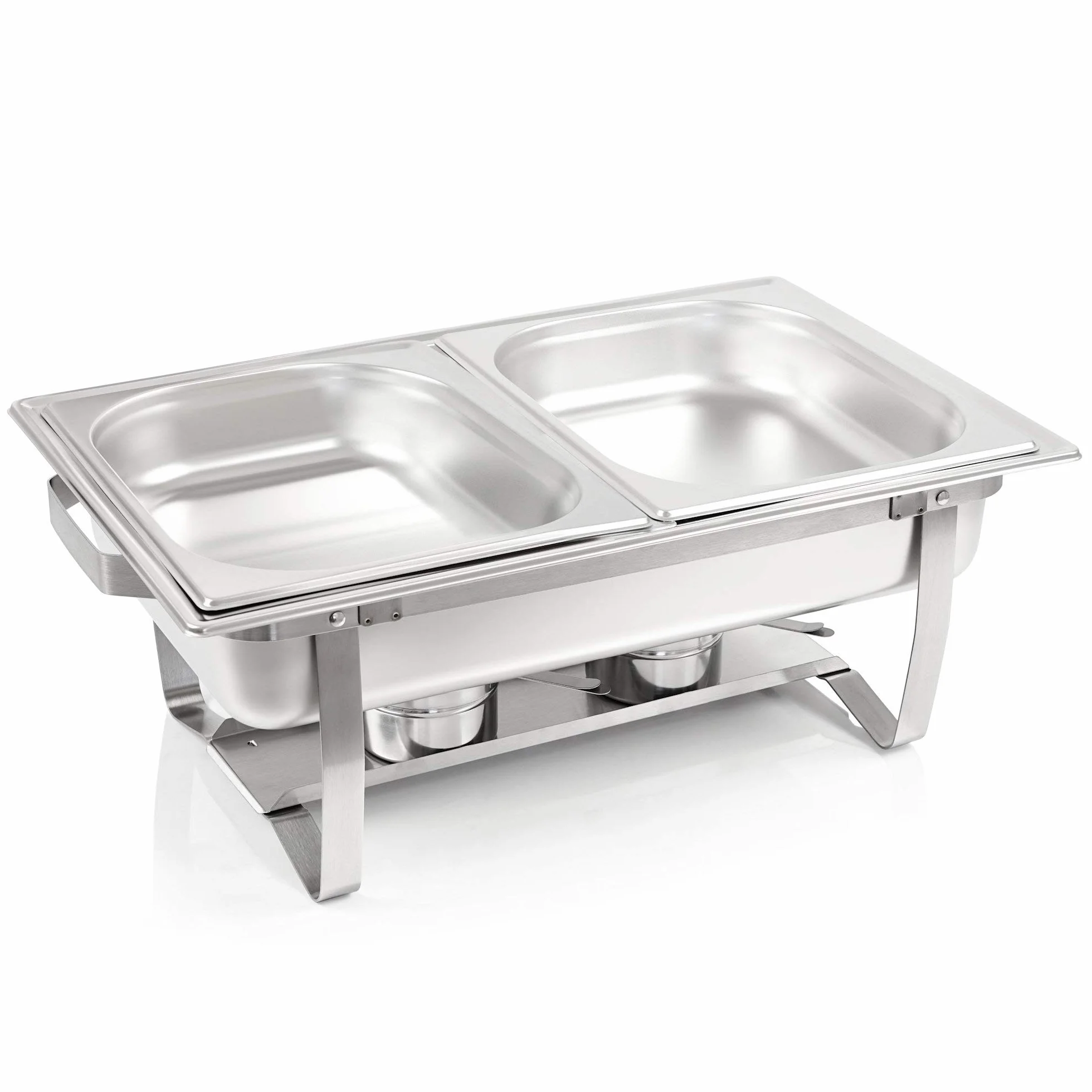 Mahlzeit Chafing Dish | podgrzewacz ze stali nierdzewnej do podawania posiłków | podgrzewacz do jedzenia, pojemnik na jedzenie, podgrzewacz do bufetu, pojemnik termiczny | Rechaud do cateringu, bufetu