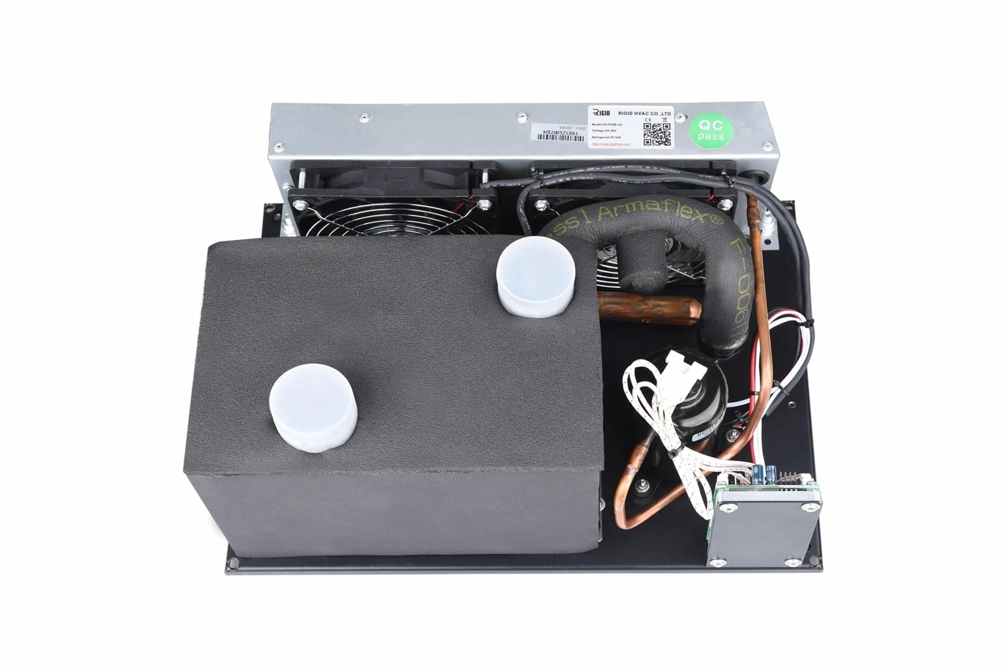 Klimatyzacja micro DC Mini DC, chłodzenie 450 W, nadaje się do małej przestrzeni, pojazdów elektrycznych, samochodów, kabiny, 12 V/24 V/48 V, niskie wibracje, kompaktowa konstrukcja (Micro DC Aircon