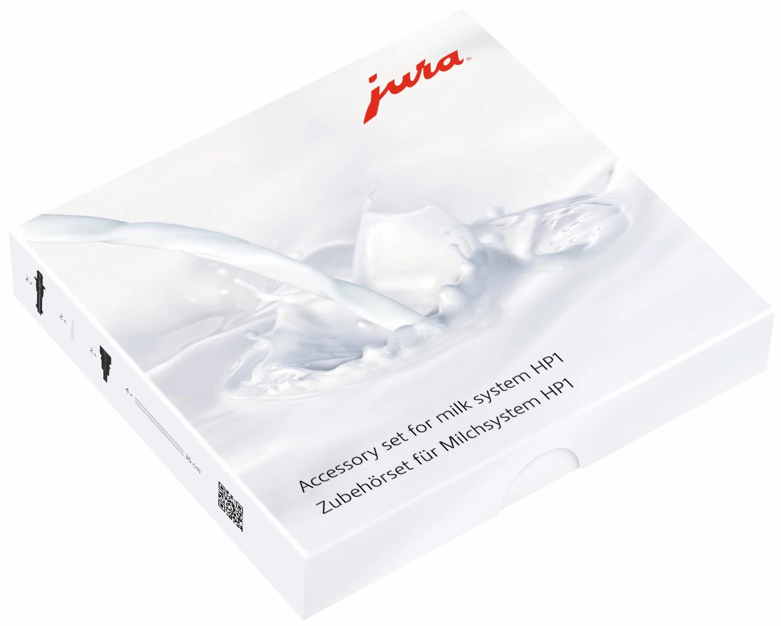 Jura Claris Smart+ Filtr do Wody, Szary, 3 sztuki & Jura Hp1 Zestaw do Systemu Mlecznego, Przezroczysty