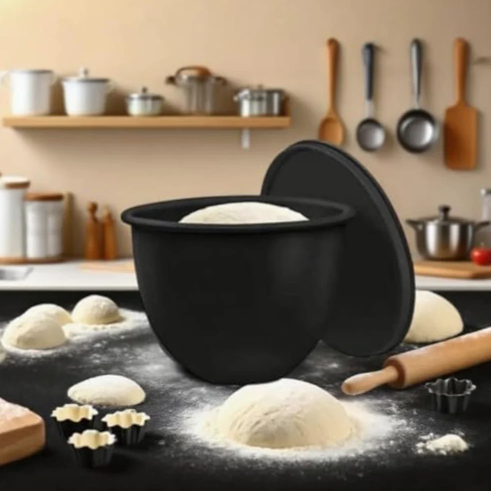 Silikonowa wkładka do robota kuchennego do miksera stojącego Kitchenaid, silikonowa wkładka do miski z pokrywką, do miksera pionowego, nadaje się do mycia w zmywarce i kuchence mikrofalowej, odporna