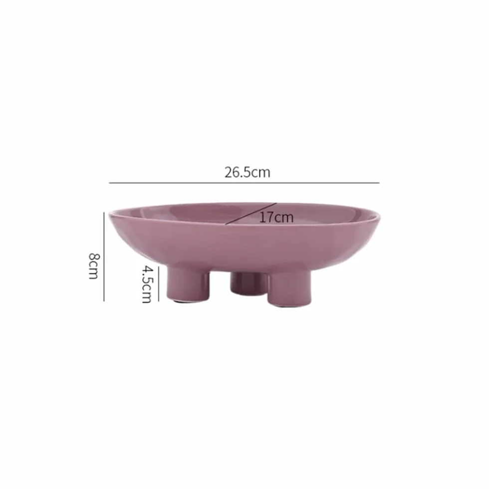 Koszyk na owoce, Półmisek na owoce w stylu francuskim Wysokiej jakości ceramiczny talerz idealny na stolik do herbaty Wykwintna ekspozycja przekąsek i owoców w salonie z końcówką Sense