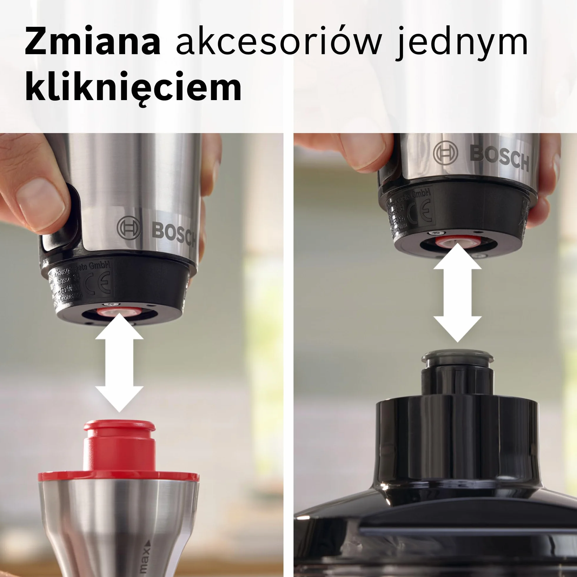 Bosch ErgoMaster Series 6 Blender Ręczny 1200 W QuattroBlade Pro MSM6M820