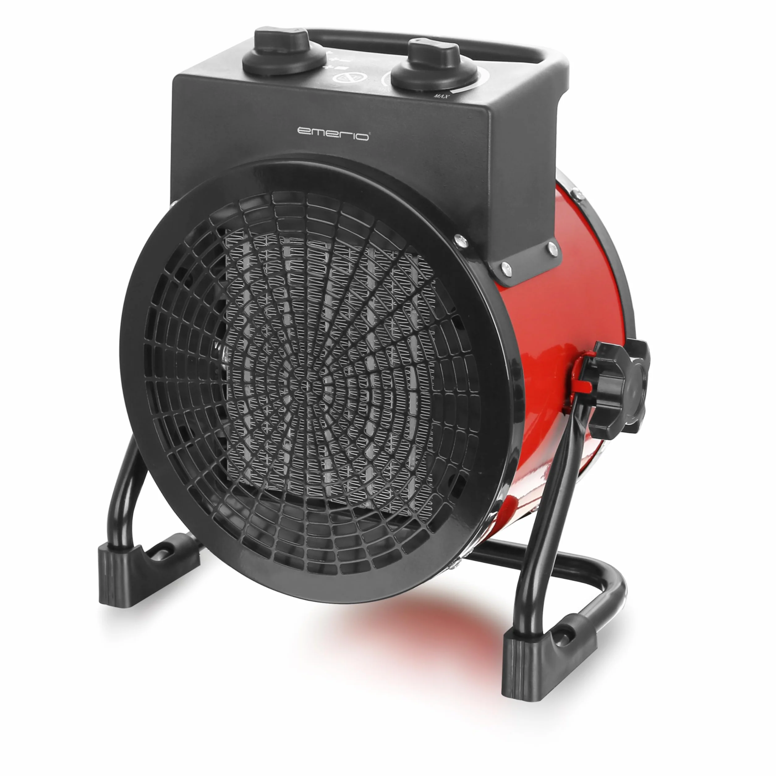 EMERIO - Power termowentylator 3000 W – ceramiczny grzejnik – turbo elektryczna dmuchawa grzewcza z zabezpieczeniem przed przegrzaniem – mocny – 2 stopnie ogrzewania – do domu, warsztatu, mieszkania,
