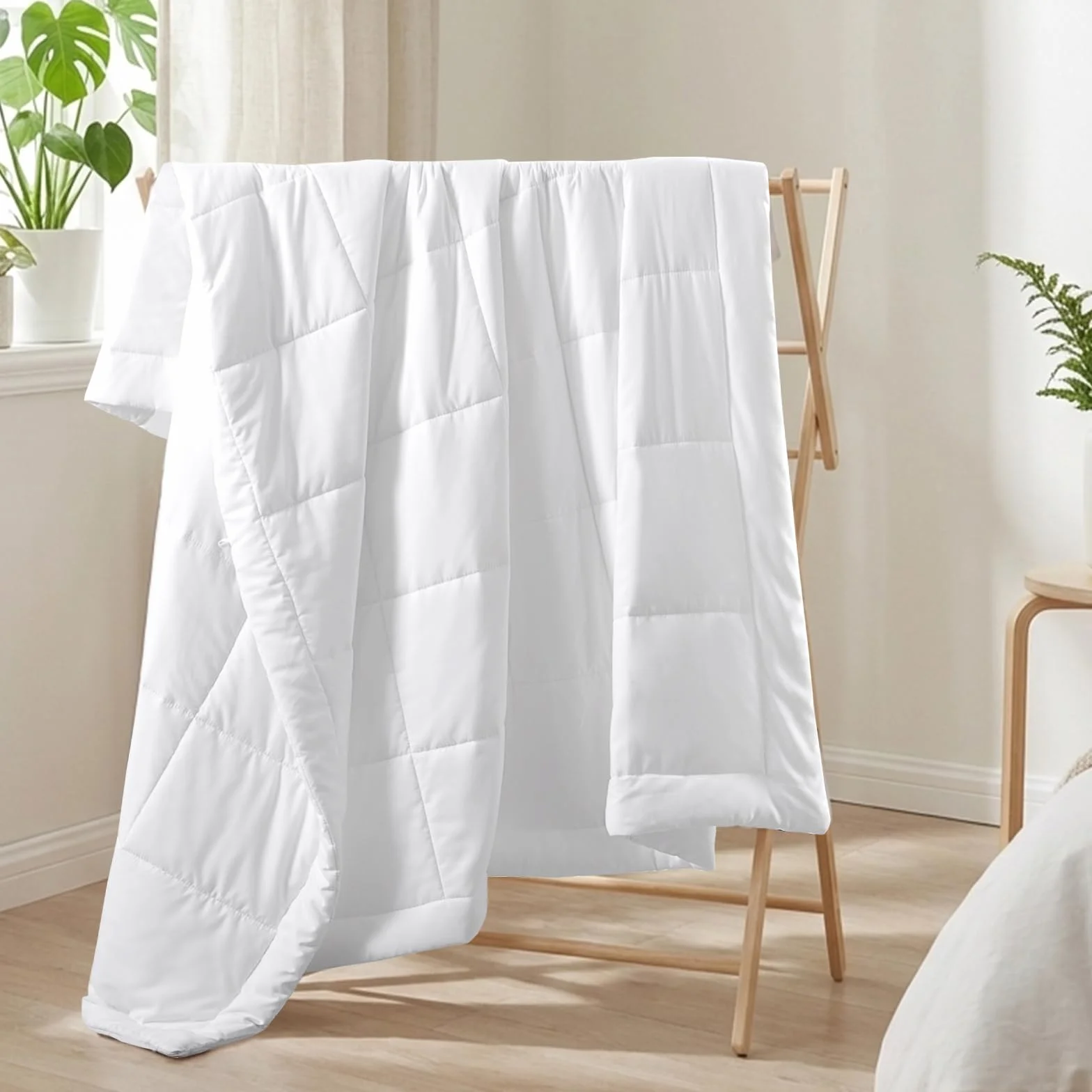 RUIKASI Letnie łóżko podwójne 220 x 240 cm - lekka kołdra 220 x 240 cm kołdra z mikrofibry Duvet 150 g/m2