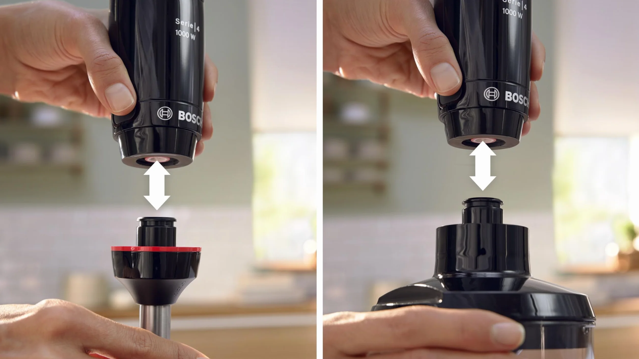 Bosch Blender blenderowy ErgoMaster Series 4, 1000 W, dynamiczna regulacja prędkości, system QuattroBlade - akcesoria w zestawie