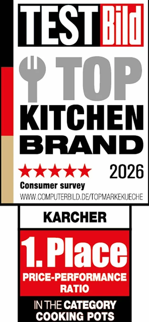 Karcher Zestaw Naczyń Kuchennych Stal Nierdzewna 5-Częściowy