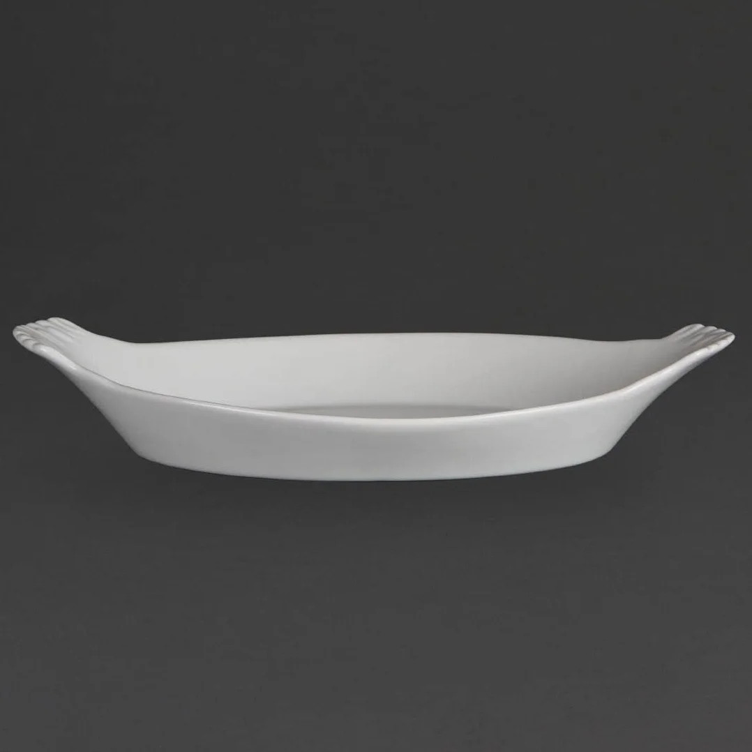 Olympia Weißwaren owalny półmisek z uszami, 320 x 177 mm, porcelana, 6 sztuk