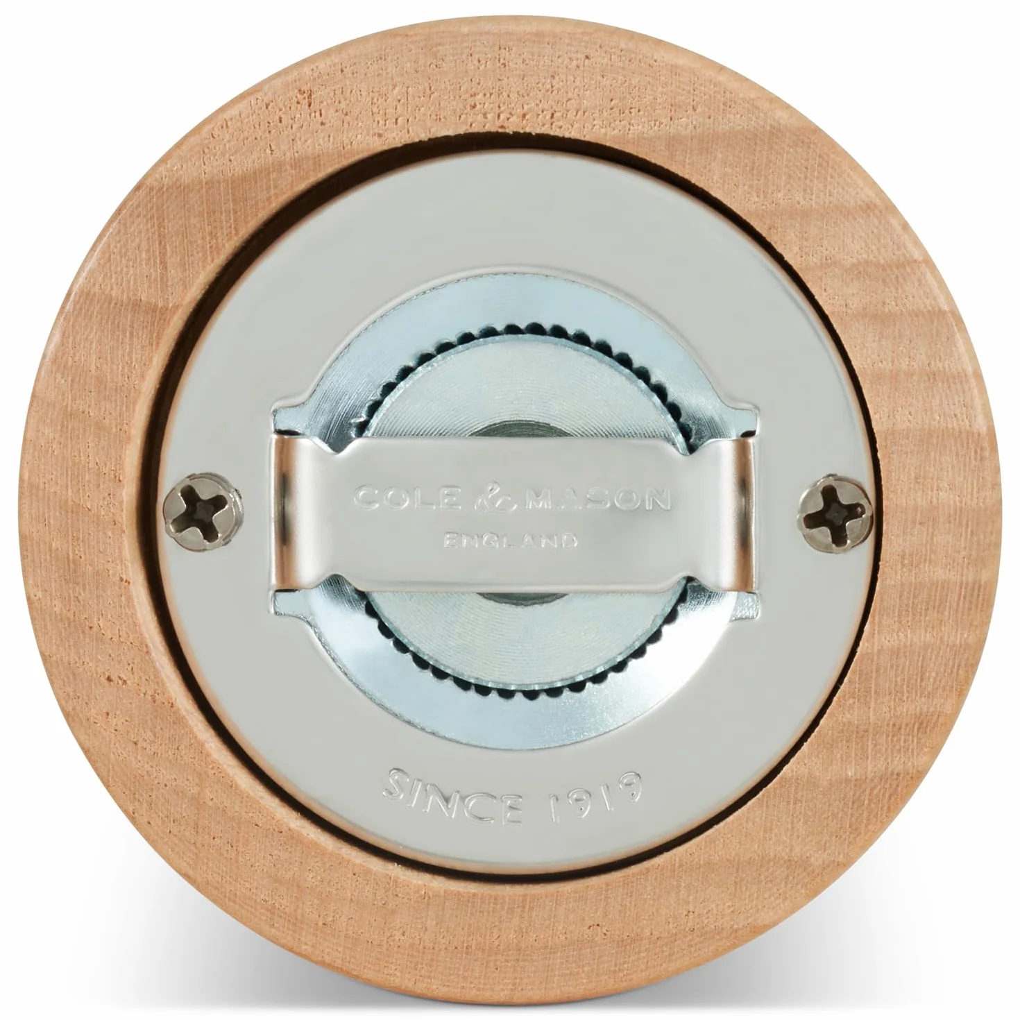 Cole & Mason London Zestaw młynków do soli i pieprzu z naturalnego buku, 220 mm, precyzyjne mechanizmy węglowe/ceramiczne, młynki do soli i pieprzu z regulowanym mieleniem, drewno bukowe, zestaw