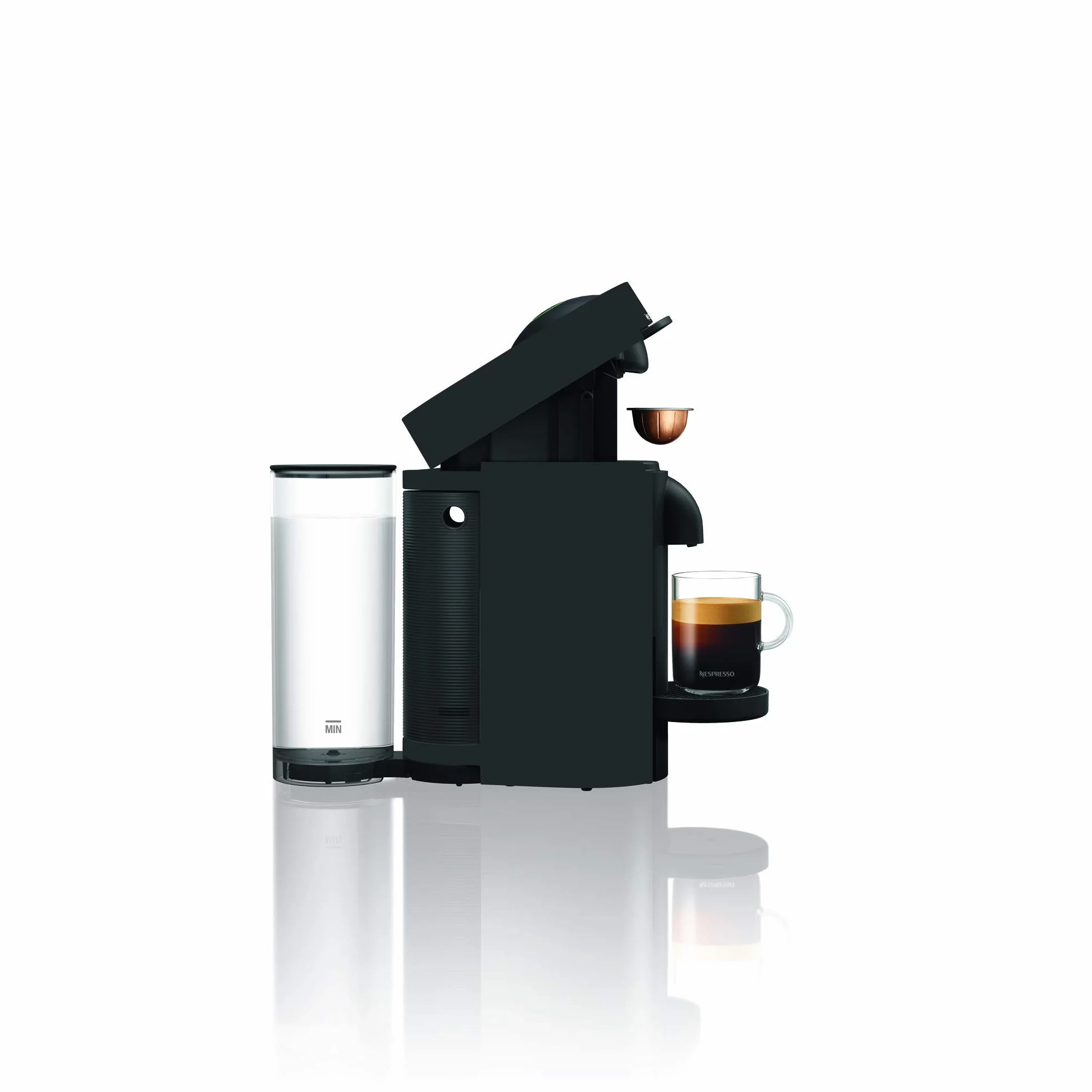 De'Longhi VertuoPlus ENV150.B Ekspres do Kawy, Kapsułkowy, 1260W, Czarny, Technologia Centrifusion, 3 Wymary Napojów, Automatyczne Wyłączanie