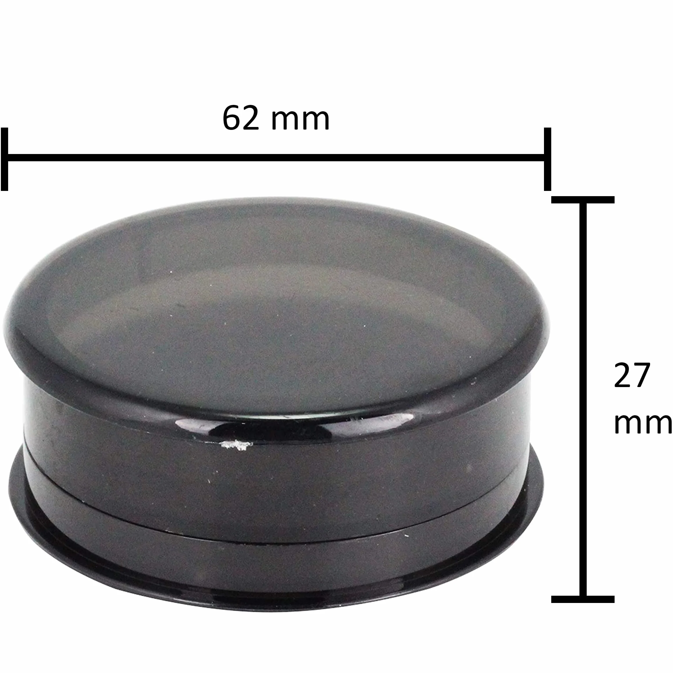 1 szt. Młynek plastikowy Młynek z tworzywa sztucznego 60 mm trzy części wraz z przechowywaniem. Wybierz swój ulubiony kolor (czarny)