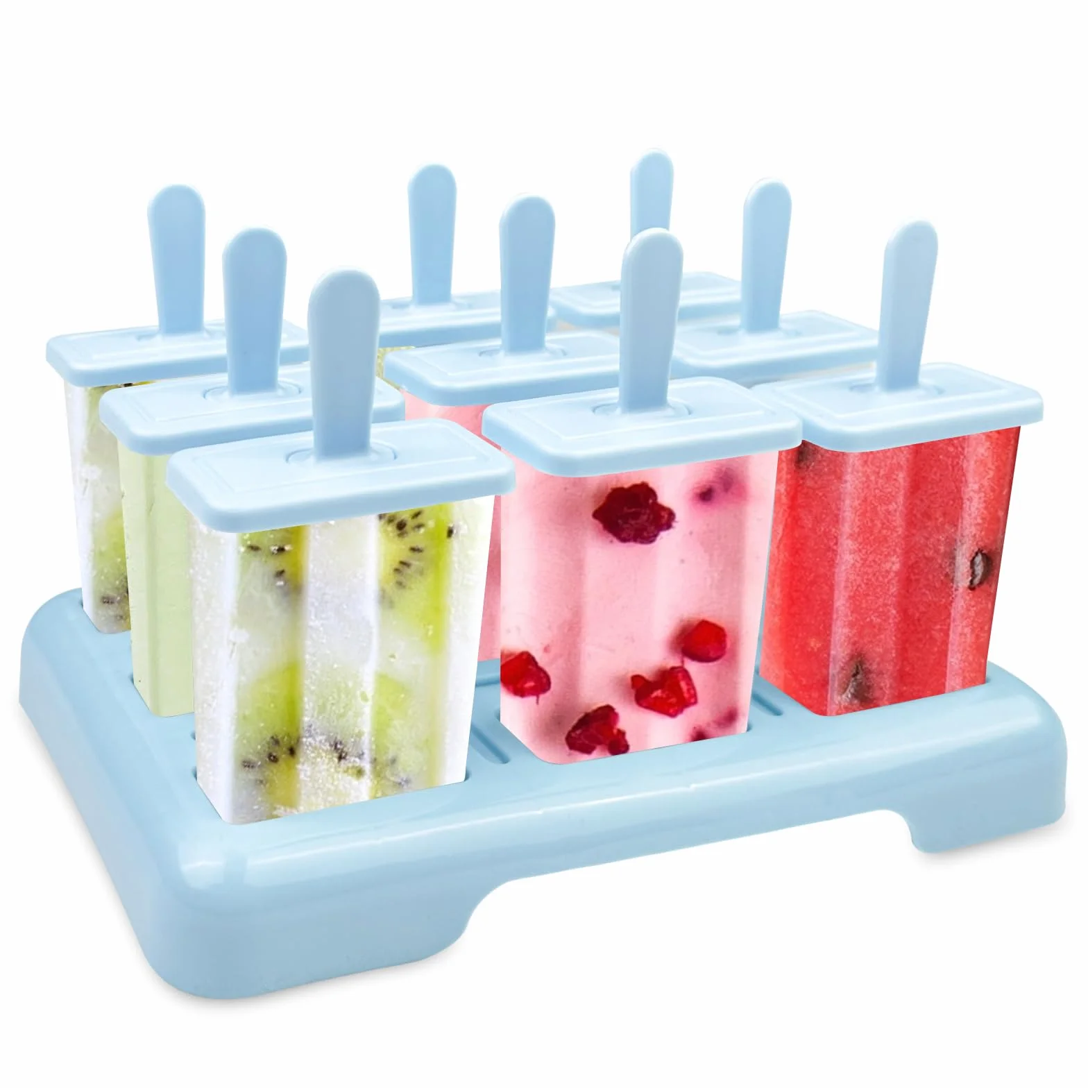 Traxenta 9 wgłębień Foremki do lodów, foremki na popsicle w zestawie