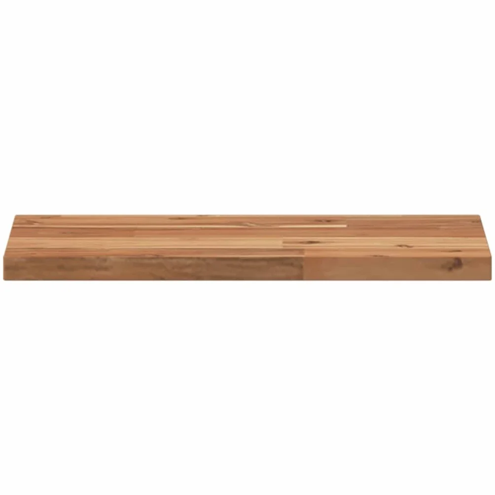 Zestaw 3 regałów wiszących, 40 x 20 x 2 cm, lite drewno akacjowe, olejowane, do sypialni, łazienki, salonu, regał ścienny, zestaw do montażu na ścianie, wytrzymałe i trwałe