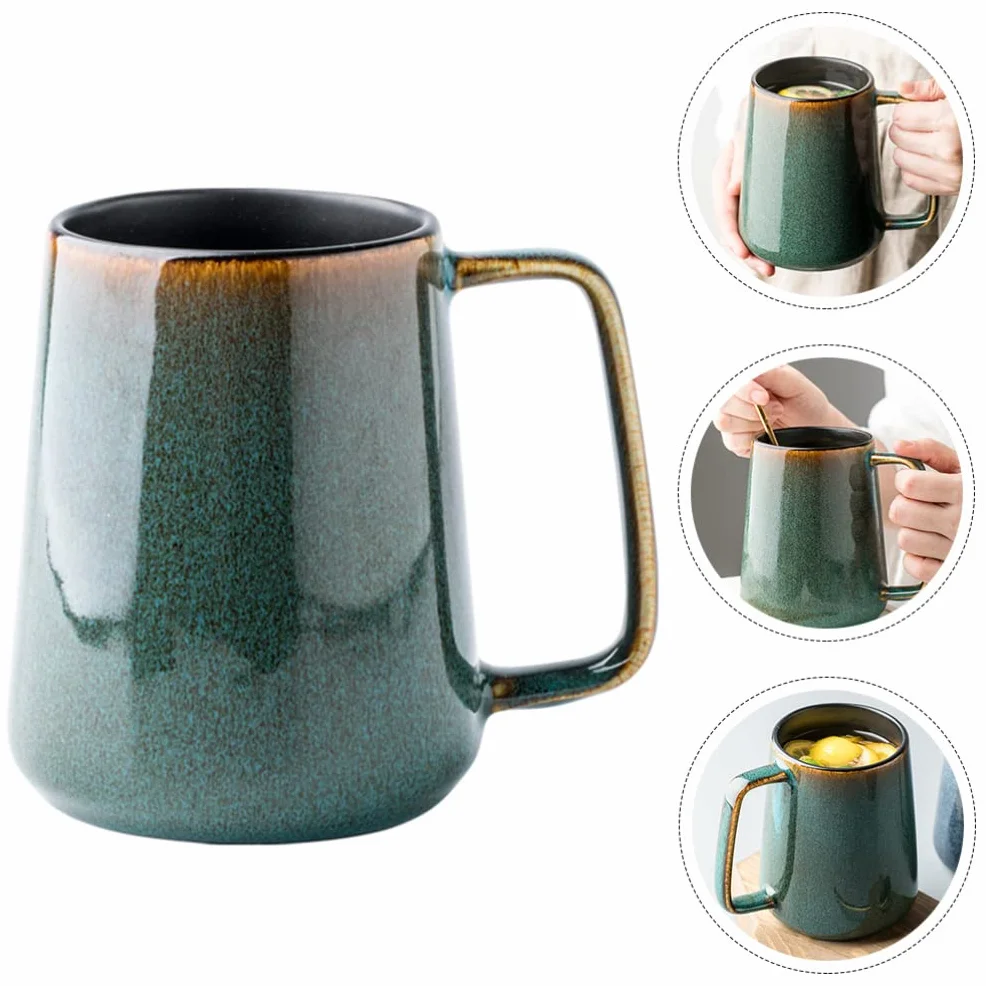 Uchwyt do zupy, miska na zupę, uroczy pomidor z pokrywką i uchwytem, ​​ceramiczny kubek śniadaniowy na płatki zbożowe, kawę, mleko owsiane, owoce, przekąski