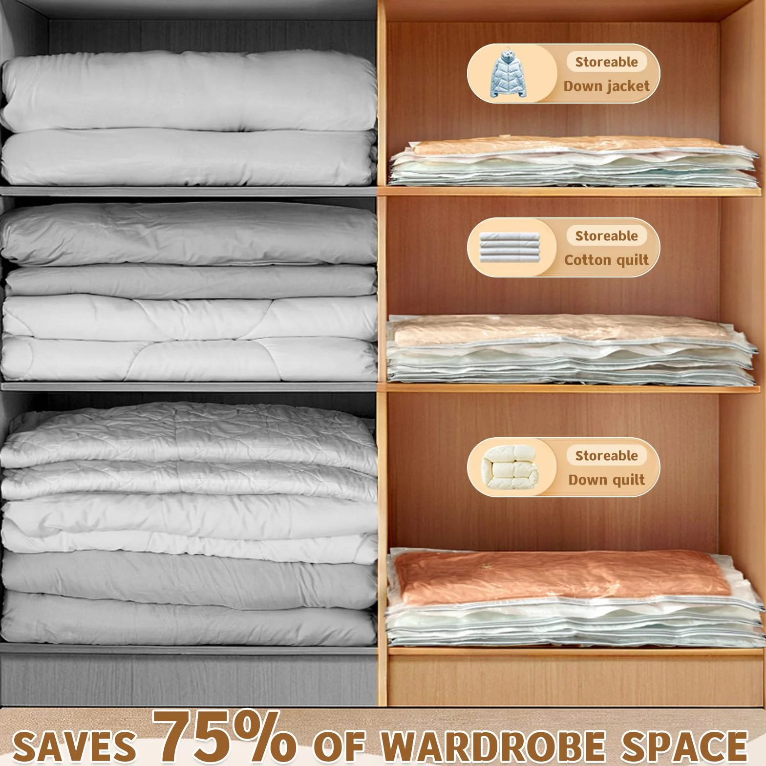 Torba próżniowa Materac 220 x 100 cm, przezroczysta próżniowa odzież z pompką próżniową, wielokrotnego użytku torba na materac nadaje się na kołdry, koce, przeprowadzki, podróże