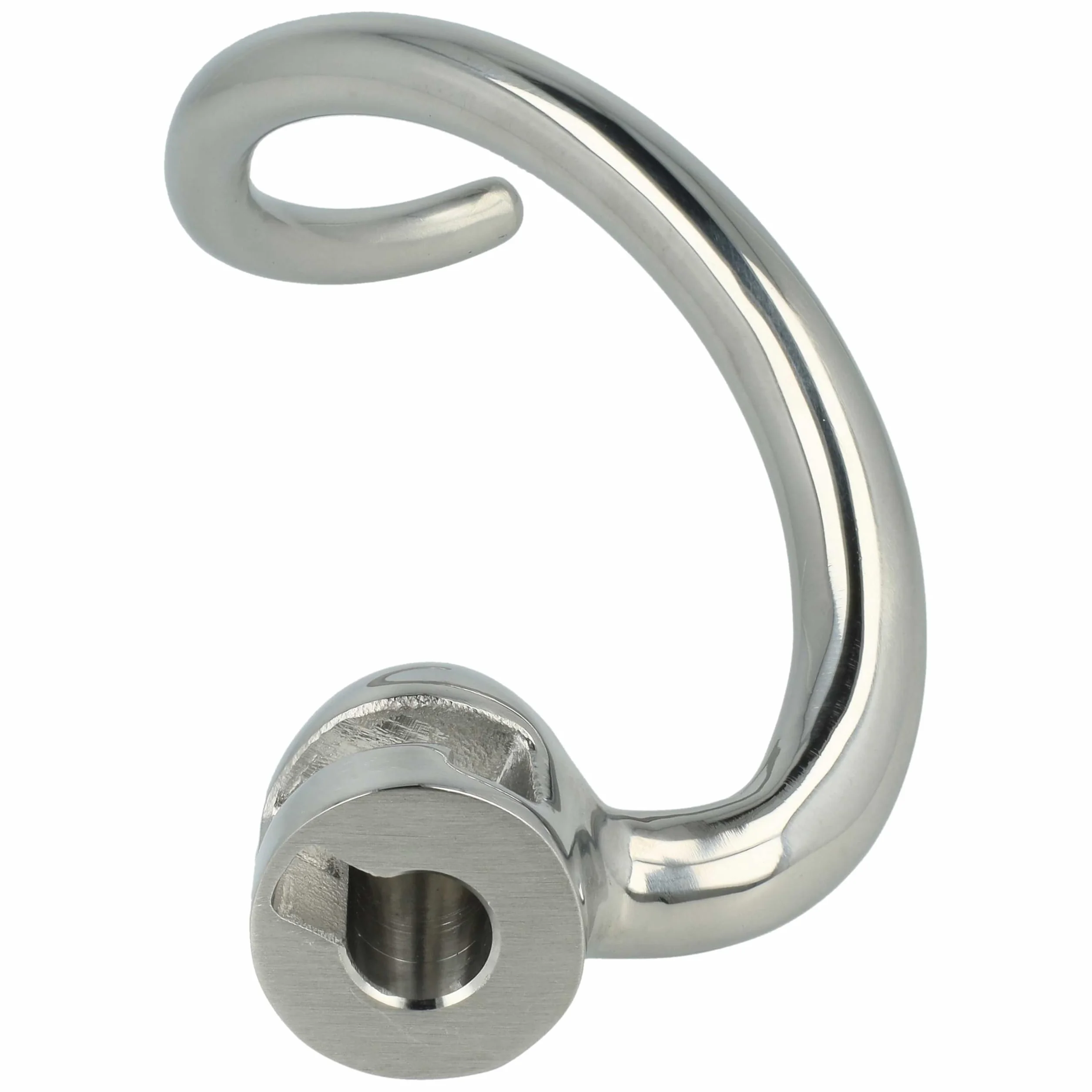 vhbw Zamienny hak do ugniatania do KitchenAid 5K7SDH do robota kuchennego, łopata, 18 x 6 cm, stal nierdzewna, srebrny