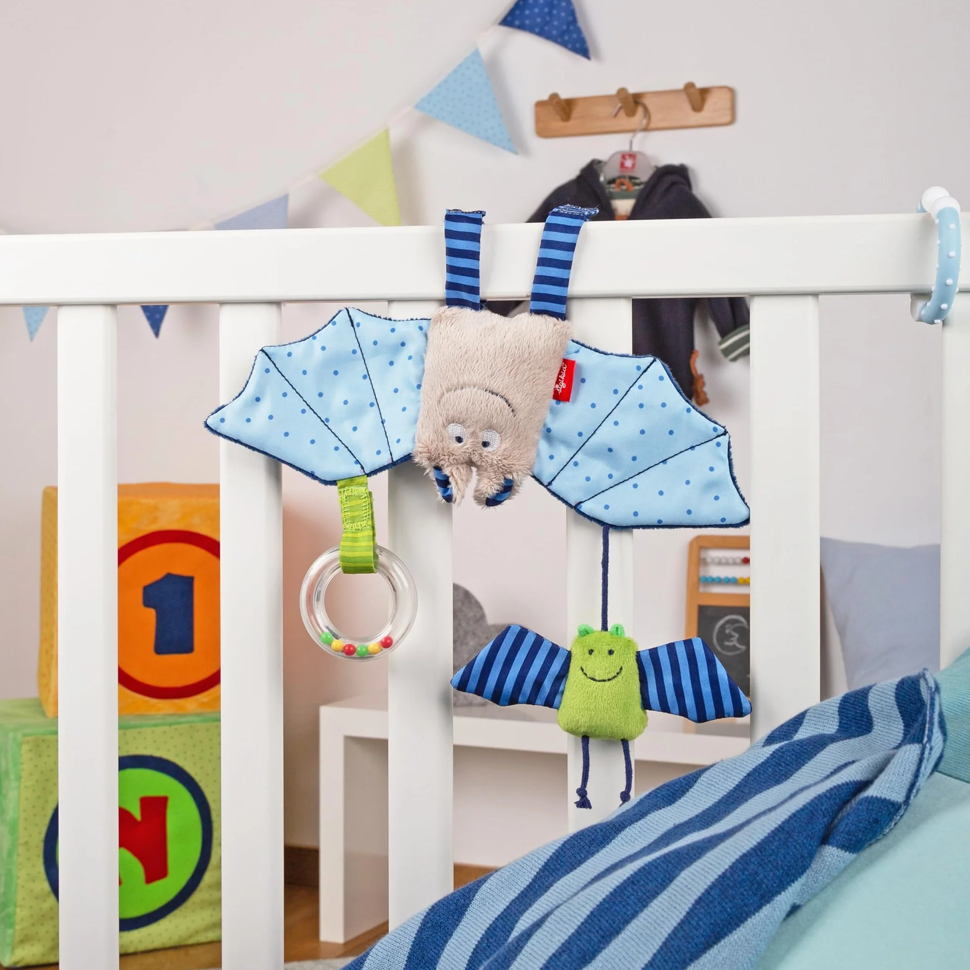 Sigikid 41013 Tekstylny Klips Mobilny do Foteli Samochodowych