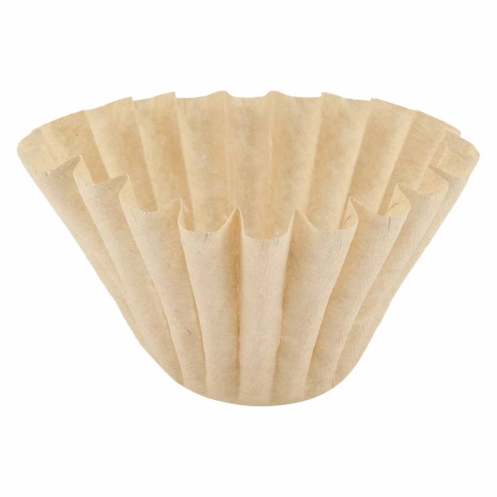 Filtry do Kawy o Pojemności 50 Sztuk, Niebielone Filtry do Kawy z Koszem, Brązowe Jednorazowe Filtry do Kawy, Biodegradowalne Filtry Biodegradowalne,Papier do Restauracji,