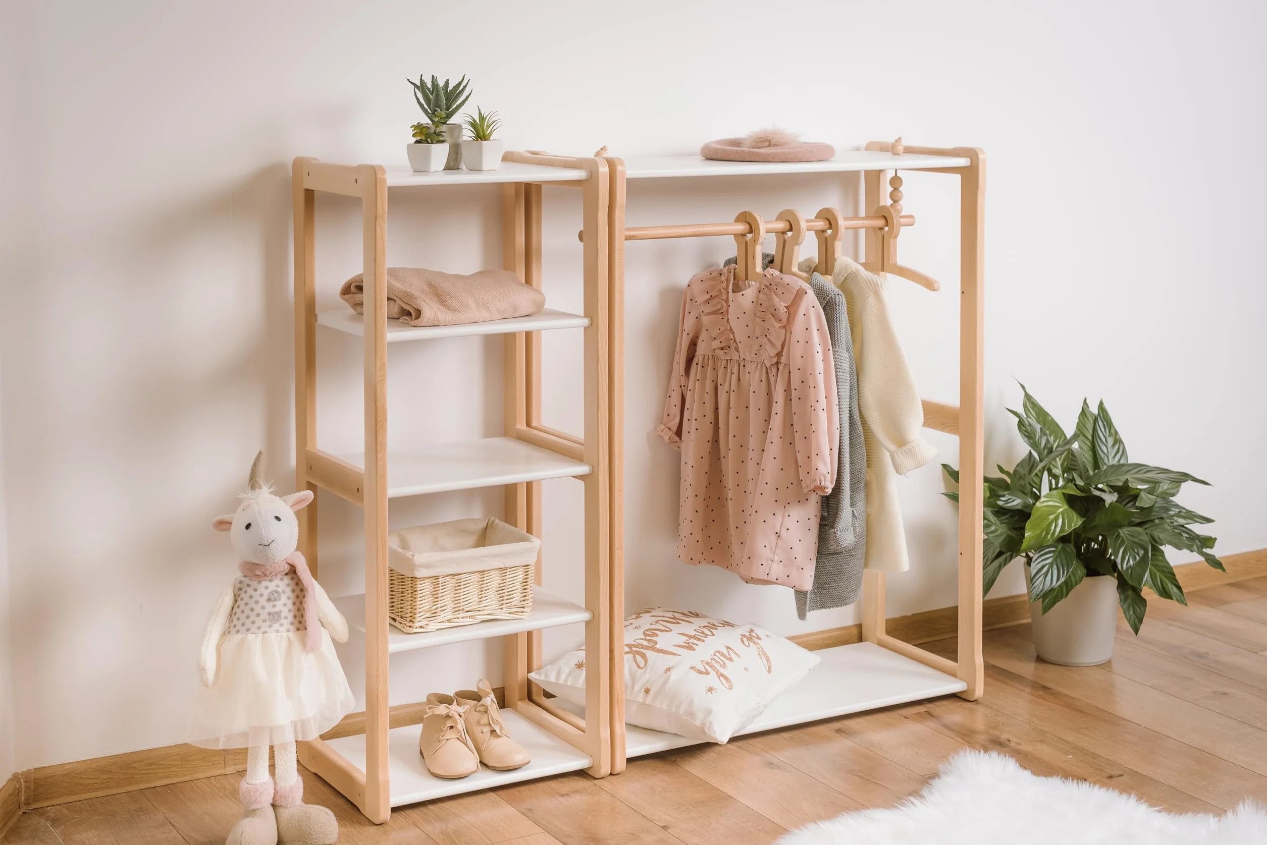 Regał na zabawki Montessori Maxi Kids – organizer do przechowywania zabawek dla dzieci