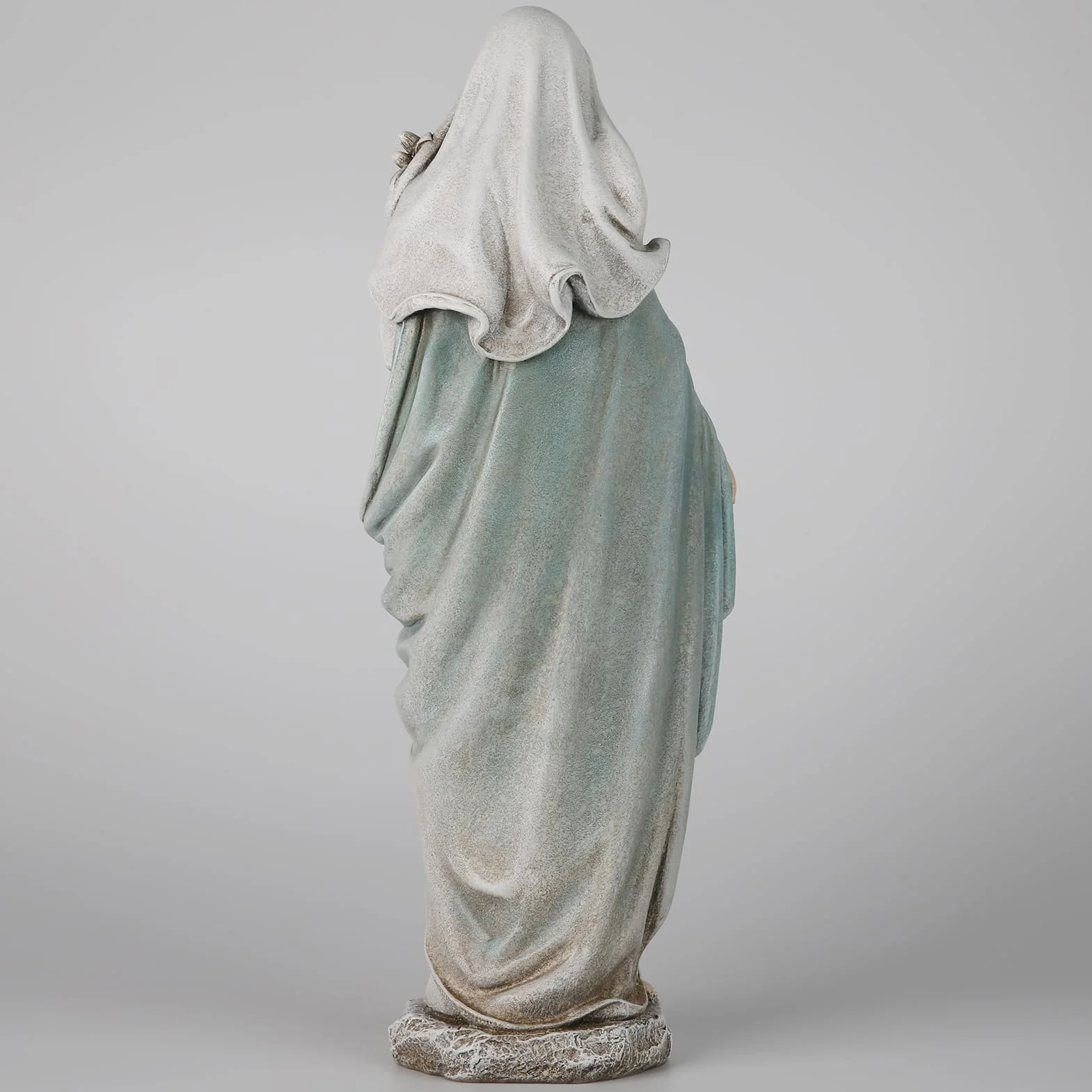Pomnik Matki Bożej Błogosławionej Marii: statua Matki Bożej Maryi Panny, elegancka dekoracja domu, ręcznie malowana, Santa Maria z lilami, kolekcja Renaissance