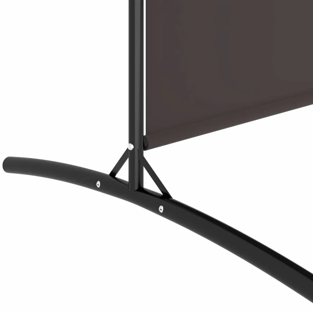 vidaXL Rozdzielacz 2-panelowy Brązowy 348 x 180 cm Tkanina