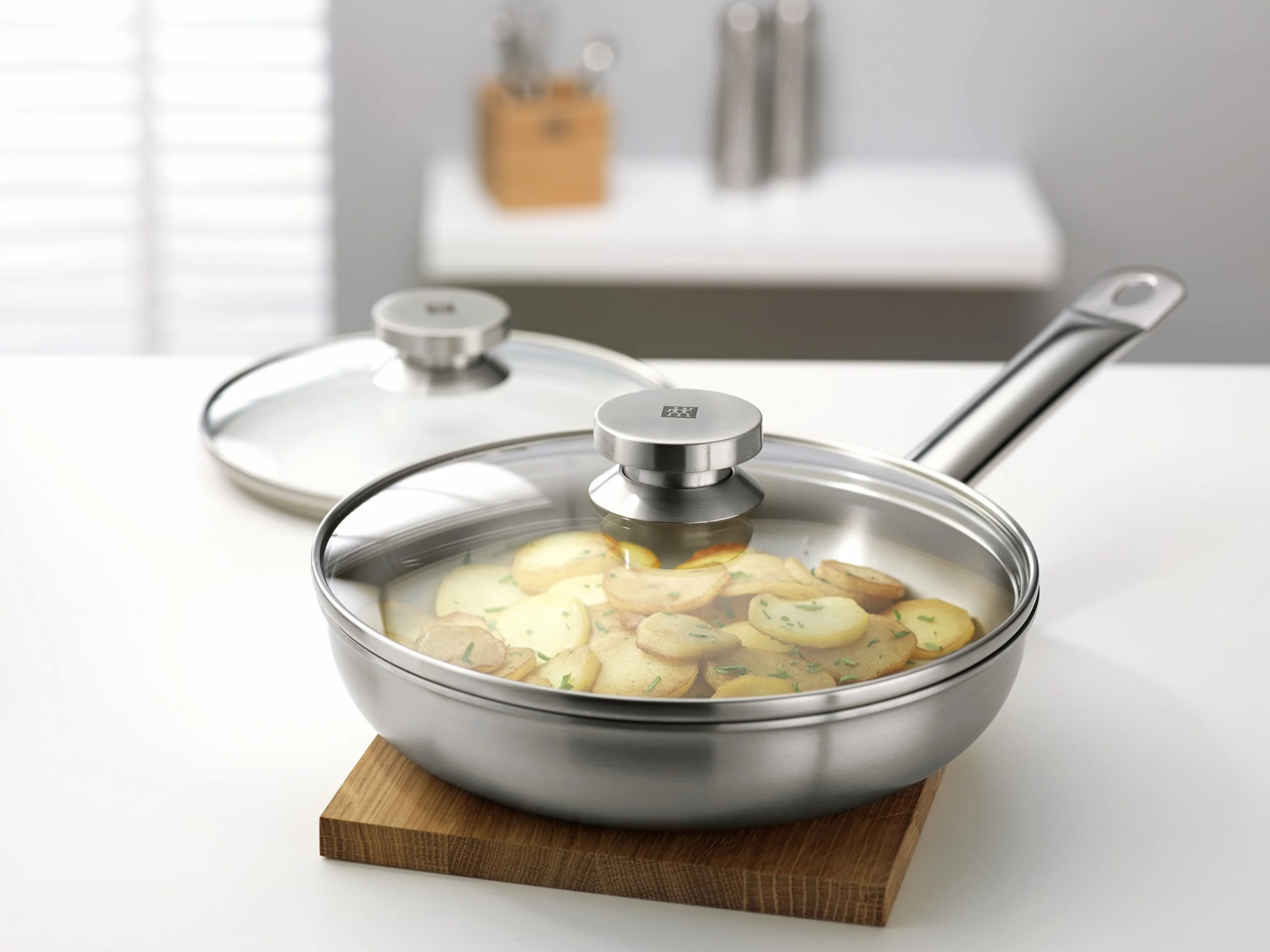 ZWILLING Twin Specials, szklana pokrywka 28 cm, szkło i stal nierdzewna, srebrna