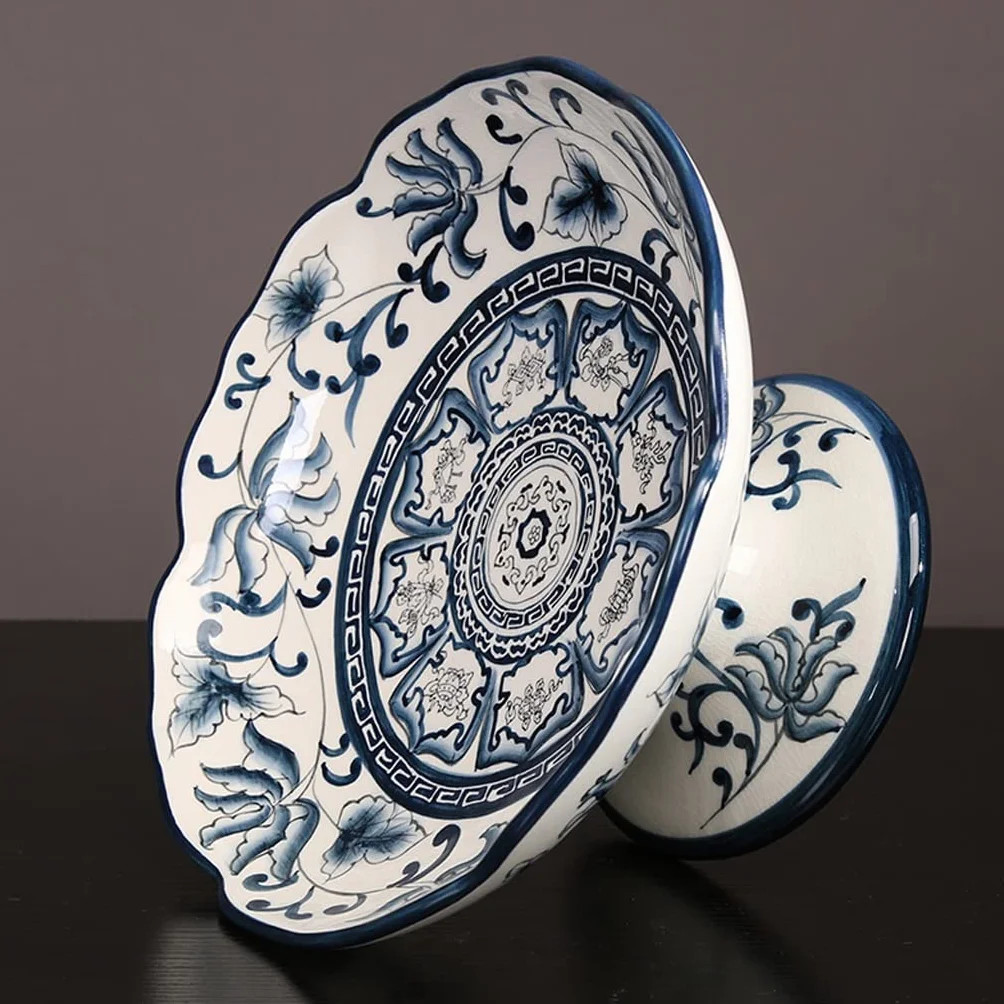 Kosze do przechowywania owoców, miski na owoce, 11,4" Miski na owoce, taca na owoce i półmiski, talerze do serwowania owoców, porcelanowe naczynia do serwowania na przyję