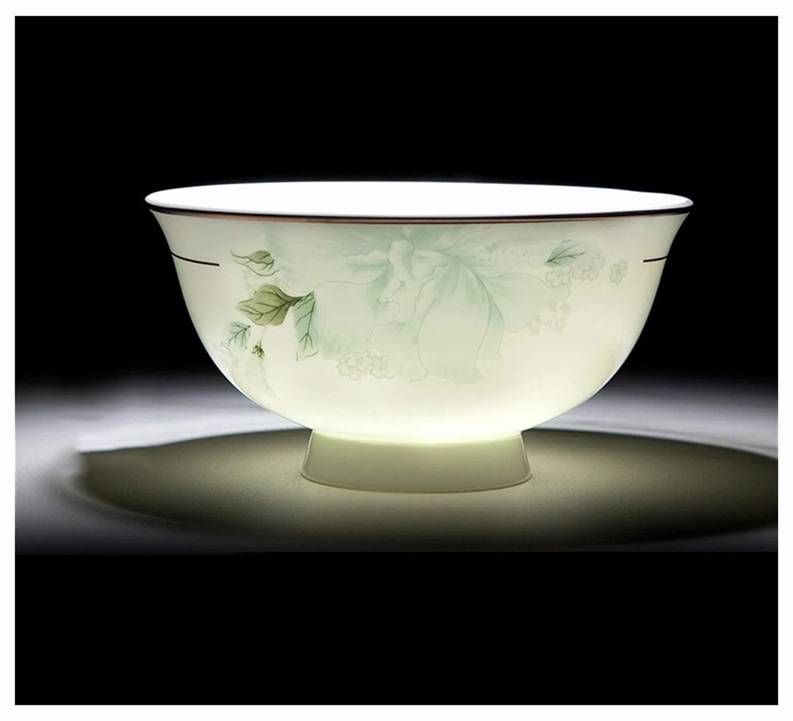 H3TF5J Ceramiczny zestaw zastawy stołowej, piekarnik mikrofalowy bezpieczny zastawa stołowa, zastawa stołowa w parametingu domowym, zastawa stołowa Glaze Glaze Gold Edge, 45% proszku bez ołkolenia