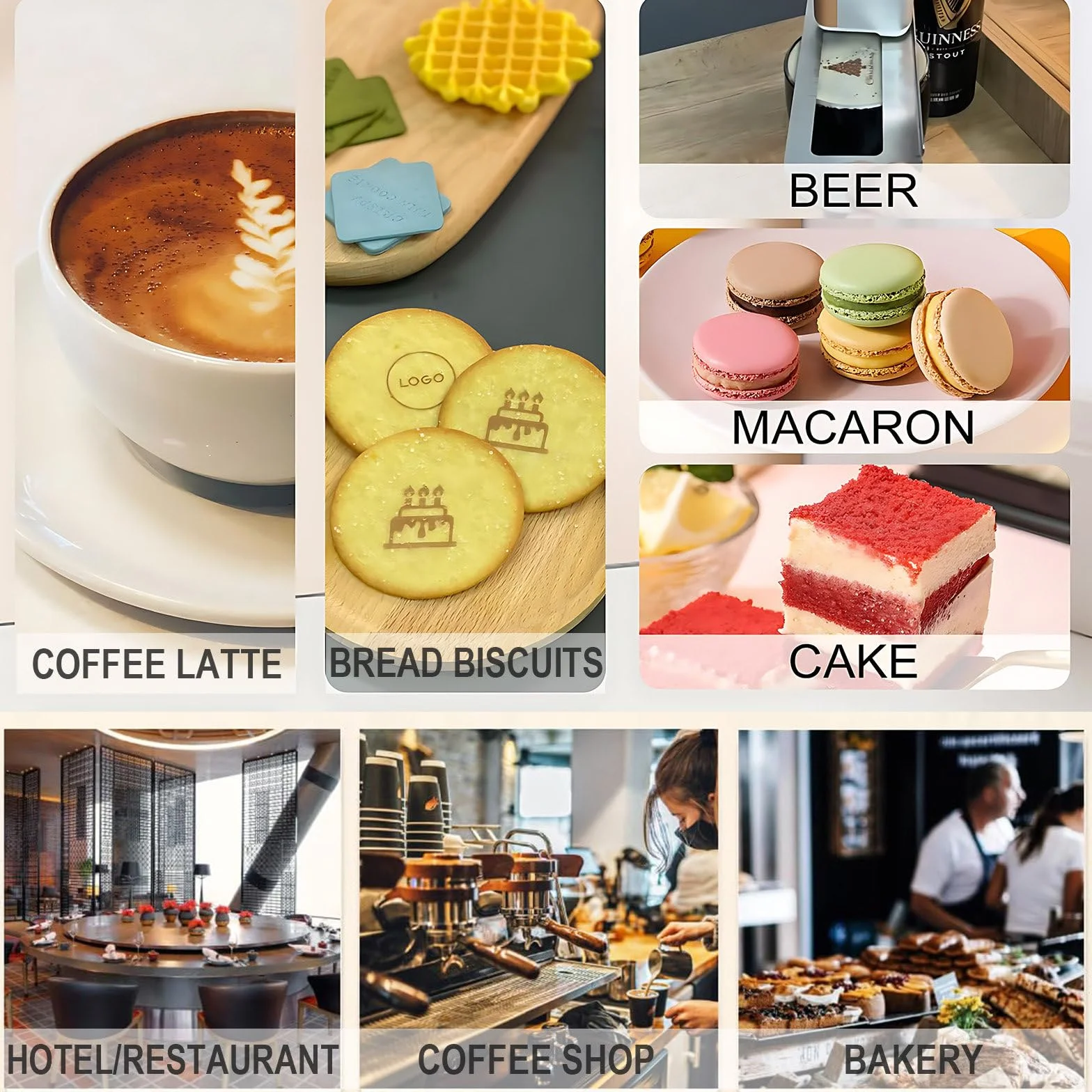 Mini Drukarka Do Kawy Z Jadalnym Tuszem Przenośna Drukarka Jadalna Przenośna Drukarka Do Pianki Z Mleka, Makaroników I Ciastek – Pisak Latte Art Red