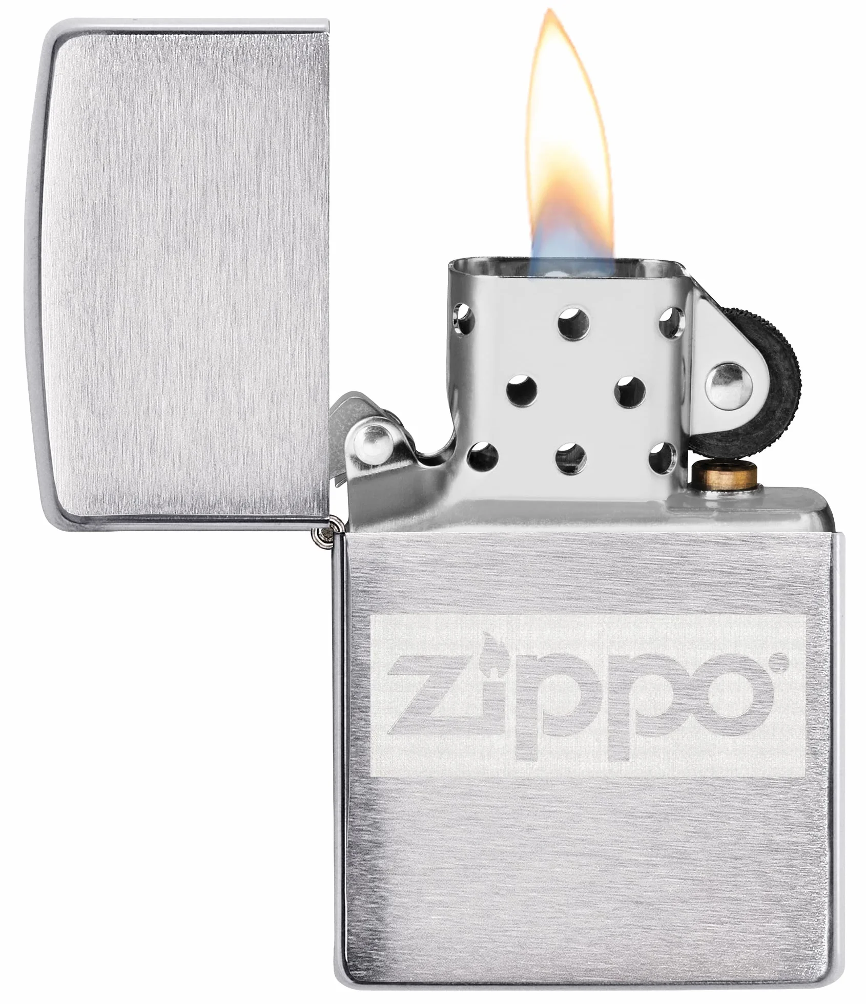 Zippo Zapalniczka Sztormowa i Piersiówka, Zestaw Prezentowy, Szczotkowany Chrom, Lustre, do Ponownego Użytku, Wiatroszczelna, Wyprodukowano w USA