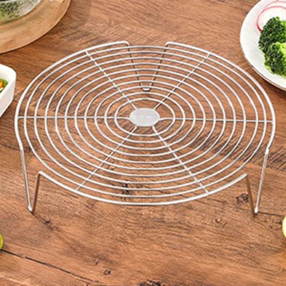 Okrągły ruszt ze stali nierdzewnej, Ø 16-28 cm, stojak do gotowania na parze, stojak na zapiekanki, szybkowar, tost, chleb, sałatka (16 cm)
