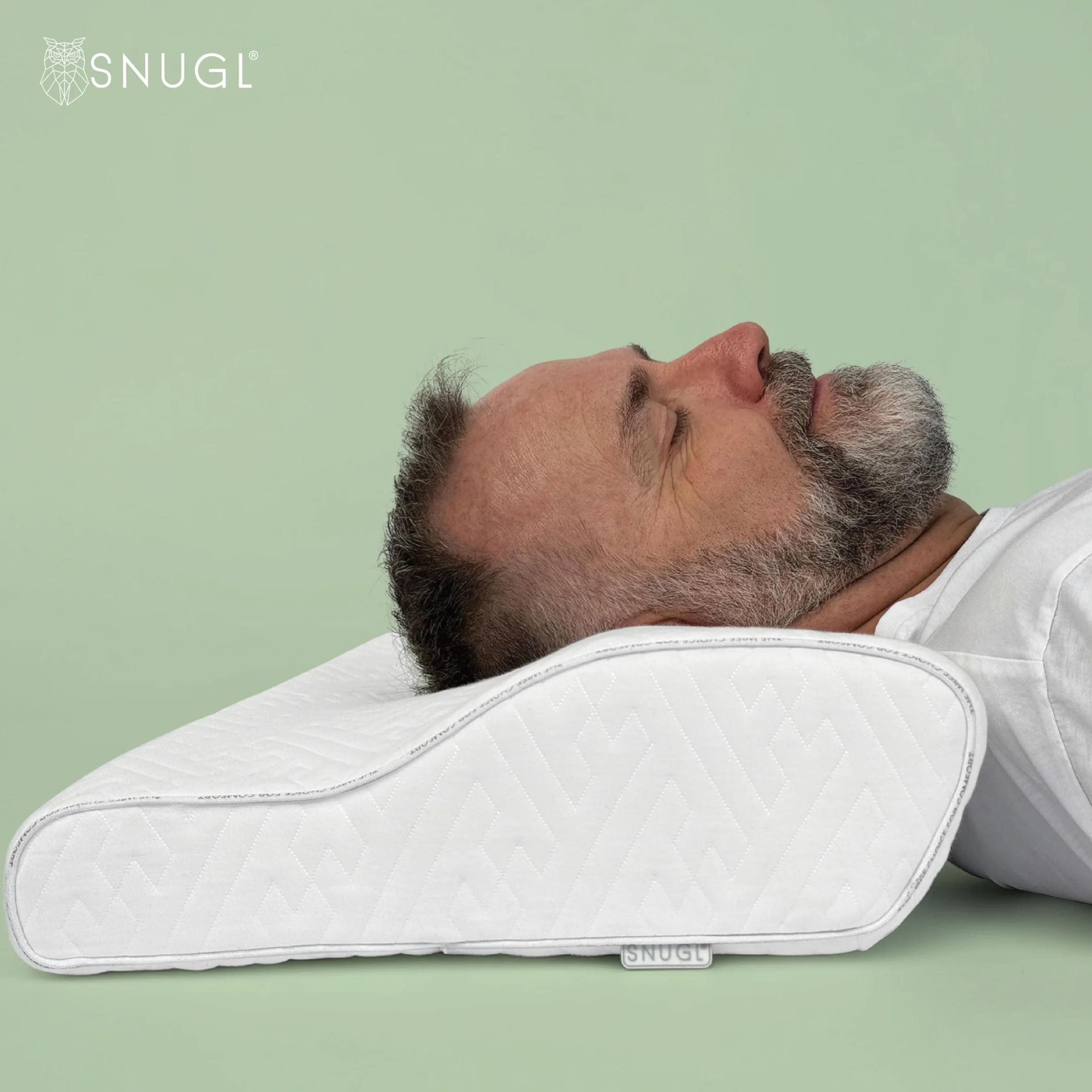 SNUGL Cervical Pro – profilowana poduszka ortopedyczna z pianki memory na ból szyi i barków | precyzyjne wsparcie dla śpiących na boku i plecach | hipoalergiczny, oddychający pokrowiec