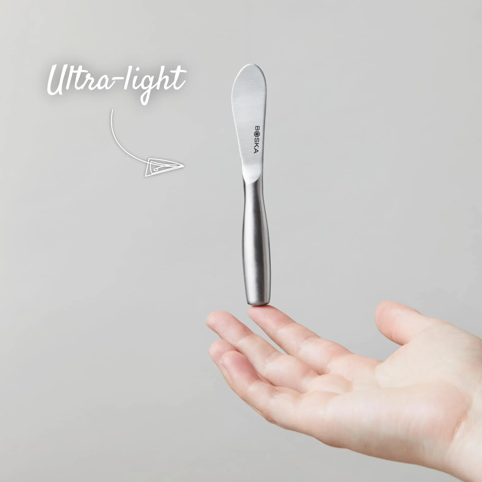 Boska Mini Copenhagen Zestaw noży do smarowania / 3 noże do smarowania/Stal nierdzewna/Srebrny / 13 × 1,8 × 1 cm