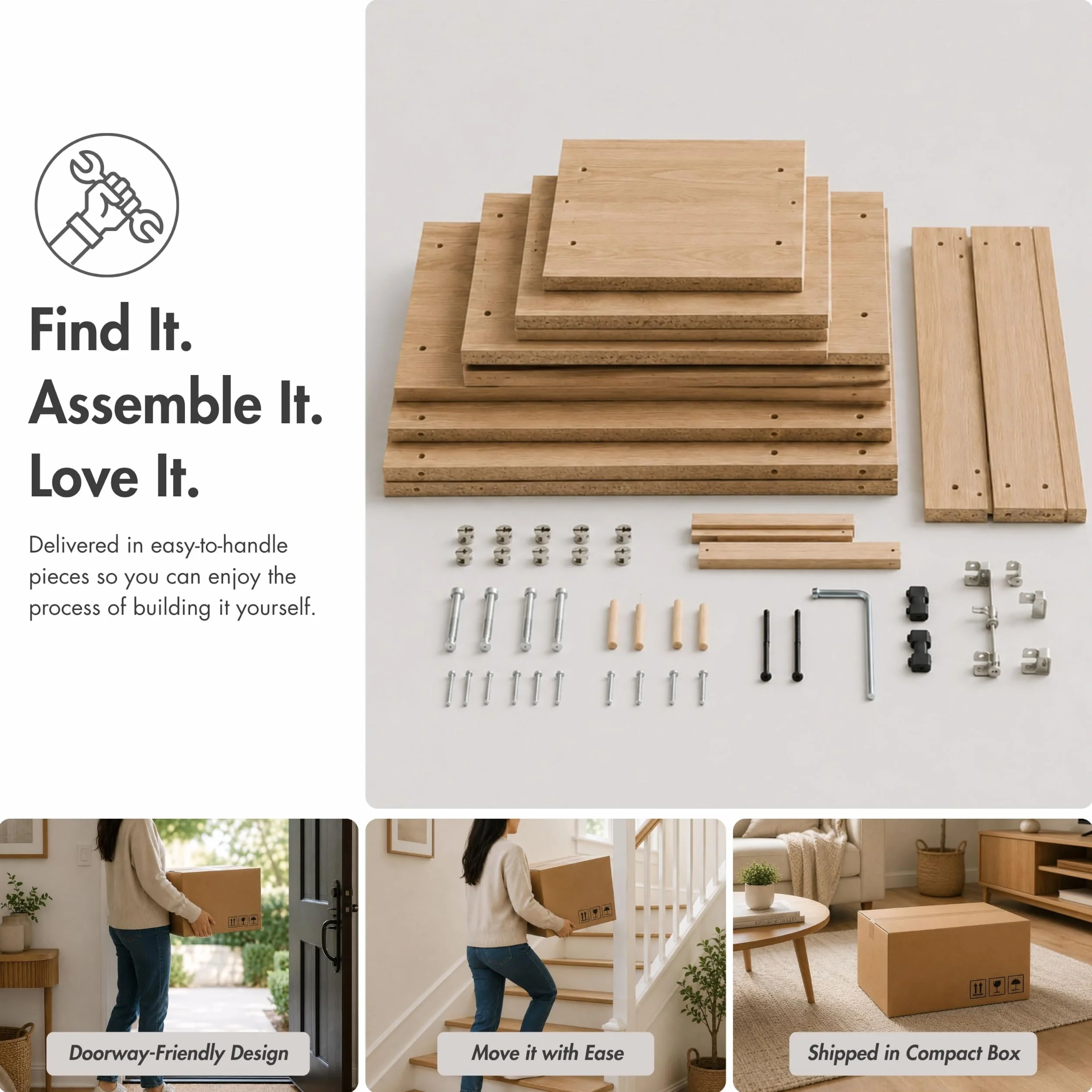 HOMES: Inside + Out Apexa 2 drewniane przechowywanie w stos, mała szafka na żywność, Cajonera De Madera, szuflada pod łóżko, dekoracja pokoju młodzieżowego i sypialnia, domowe biuro, kuchnia, czarna