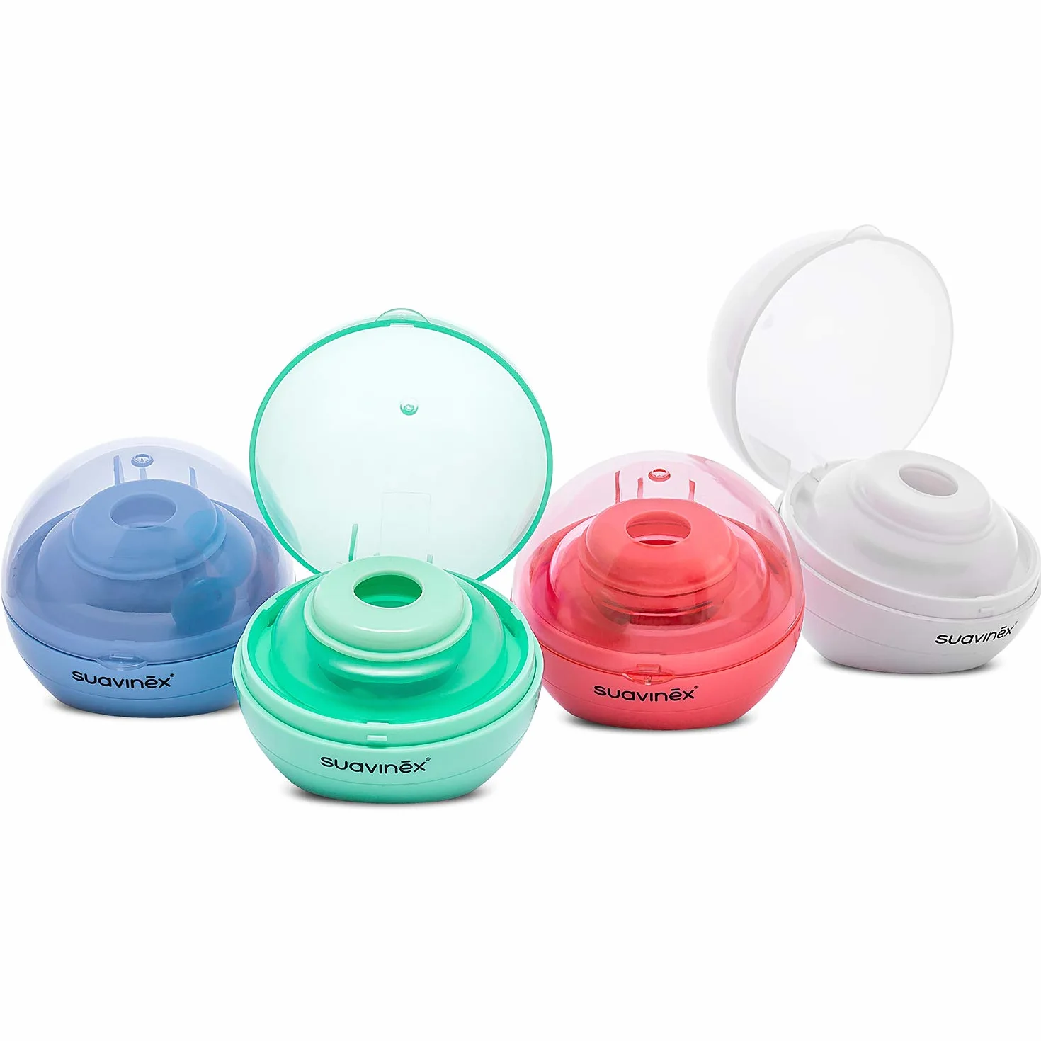 Suavinex, Nomadyczny sterylizator lizaków UV (UV). Sterylizacja w 3 minuty. Działa z kablem USB lub bateriami. Usuwa 99% zarazków. Czerwony