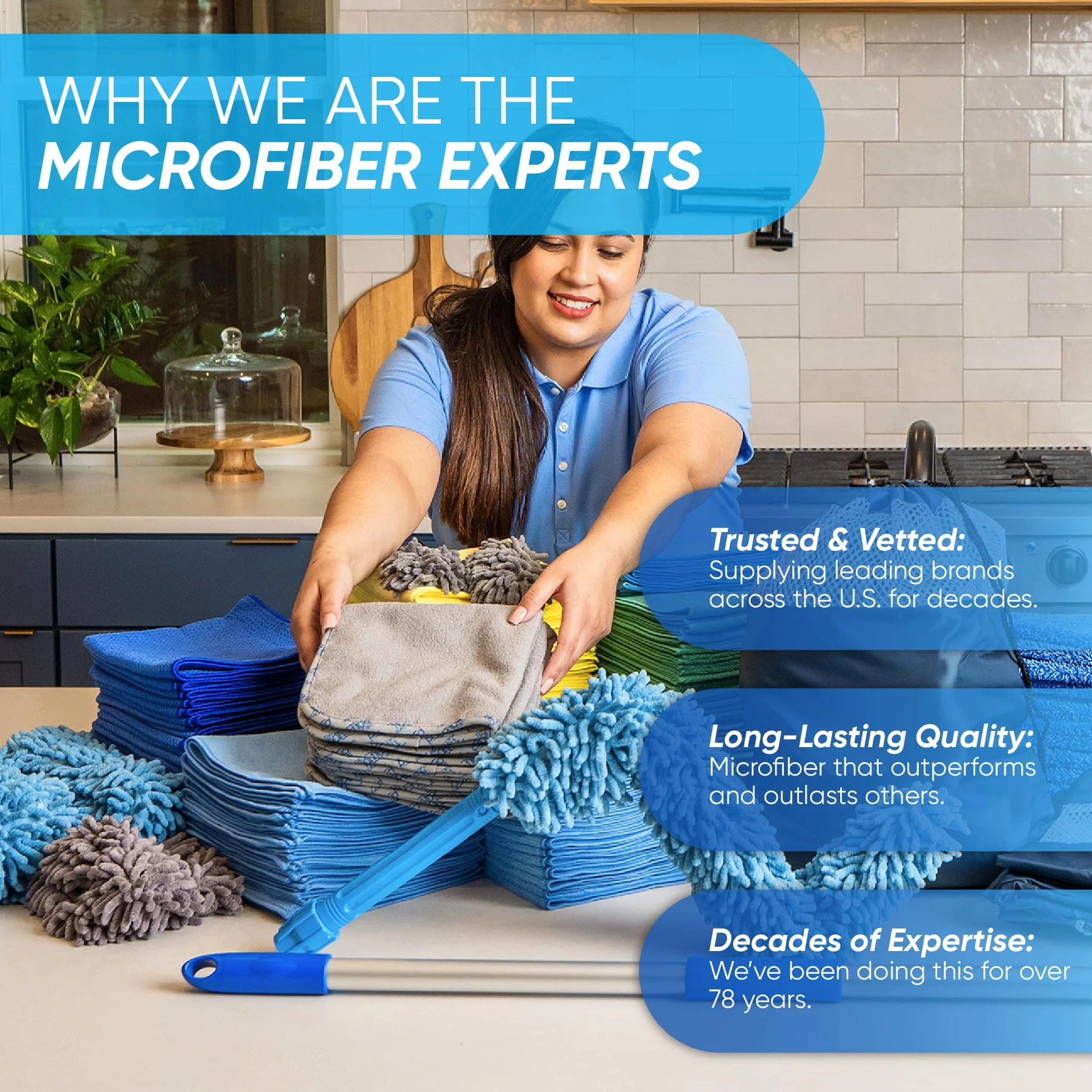 Microfiber Wholesale 54 szt. ekonomicznych uniwersalnych ręczników z mikrofibry duże 40 cm x 40 cm | bez kłaczków i wielokrotnego użytku | Duże ściereczki z mikrofibry