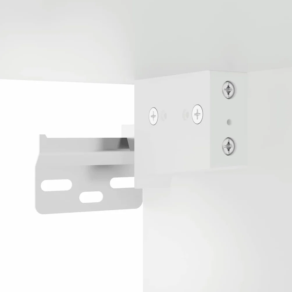 vidaXL Witryna biała 100x8,5x75 cm materiał drewnopochodny szafka ścienna