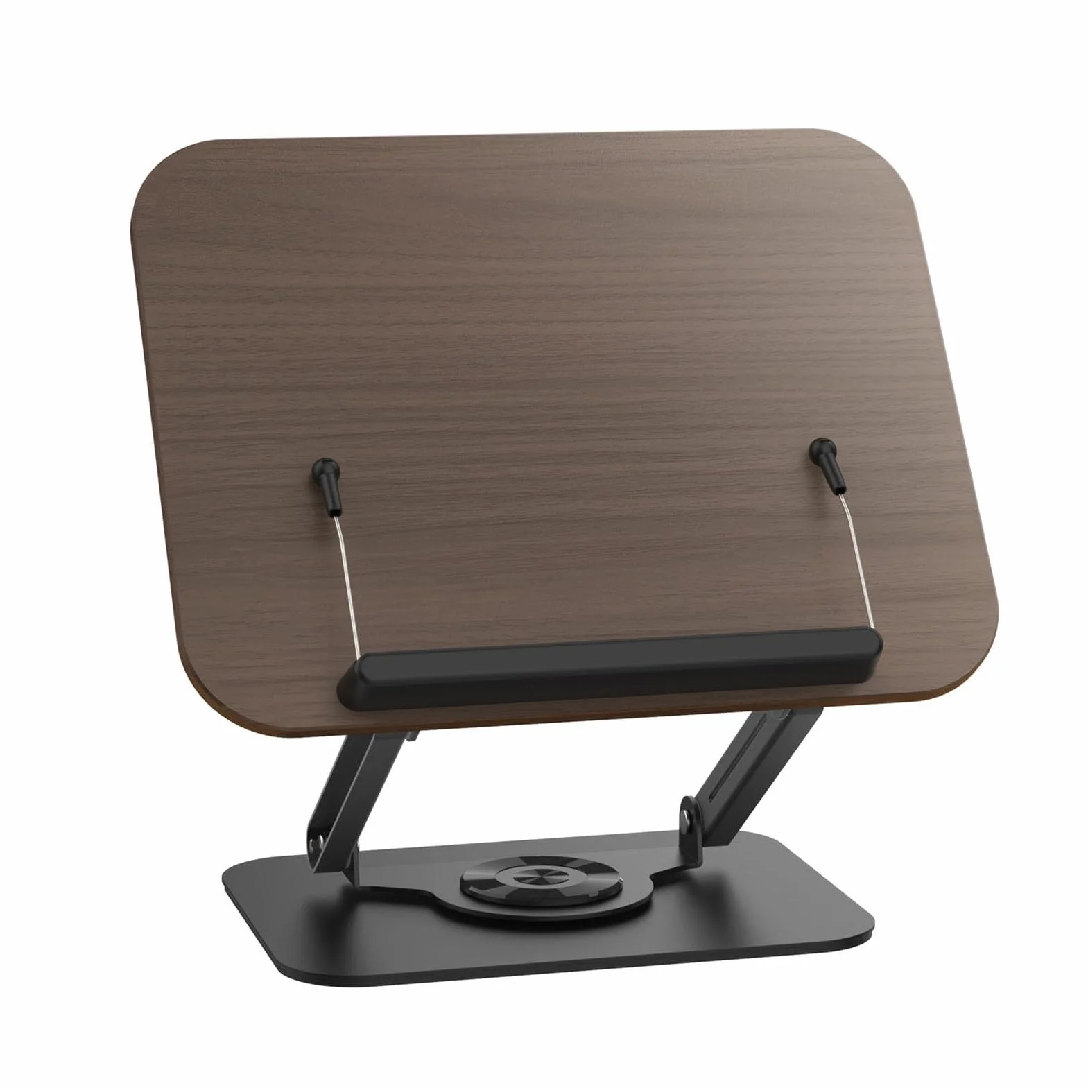 Generic Regulowany Stojak na Książki Materiał Premium Uchwyt na Przepisy Biurko w Kuchni Laptop do Czytania w Domu Biurowym 11,81 X 9,25 X 2,60 Cala (BLACK)