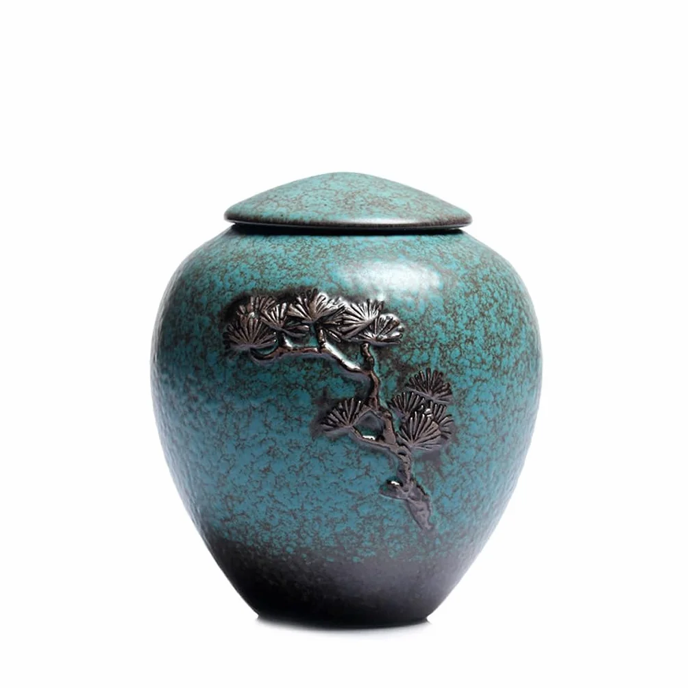 Ceramiczny pojemnik na herbatę puszki na herbatę, dekoracje rzemieślnicze, czarna herbata, ceramiczne, zamknięte puszki do przechowywania, pojemnik na herbatę