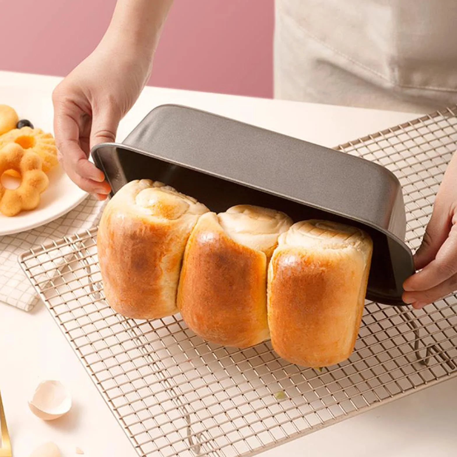 Naczynia kuchenne Bochenek Prostokątna Czarna Nieprzywierająca Blacha do pieczenia chleba Forma do tostów Ciasto Ciasto Blacha do pieczenia Pieczenie Narzędzie do pieczenia w piekarniku Nieprzywiera
