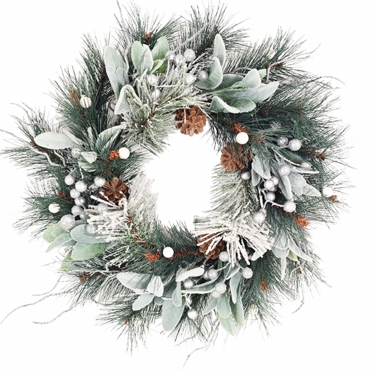 Świąteczny Wieniec Na Zewnątrz Dekoracje Świąteczne Sztuczne | Wieniec Na Okno Z Szyszkami Do Wnętrz I Na Zewnątrz Do Kuchny Okna Ganku Na Stół Spotkań W Domku Wiejskiego