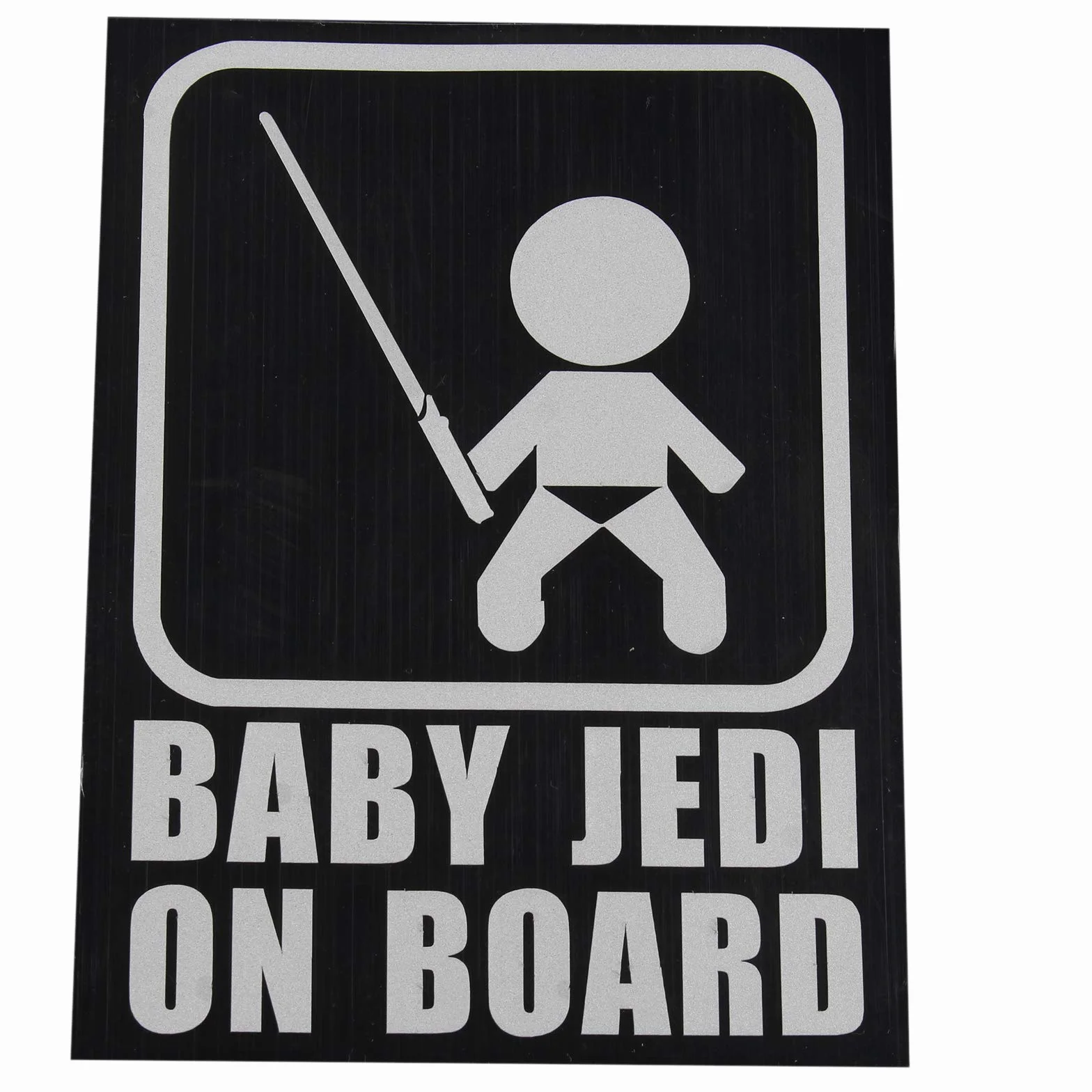 2 szt. Baby on Board Naklejka samochodowa Starcraft Nowy Jedi Wzór Naklejka Znak bezpieczeństwa Słodkie Odblaskowe Ostrzeżenie Naklejka samochodowa Tylna Okno Winylowa Naklejka dla nowego rodzica i dziecka