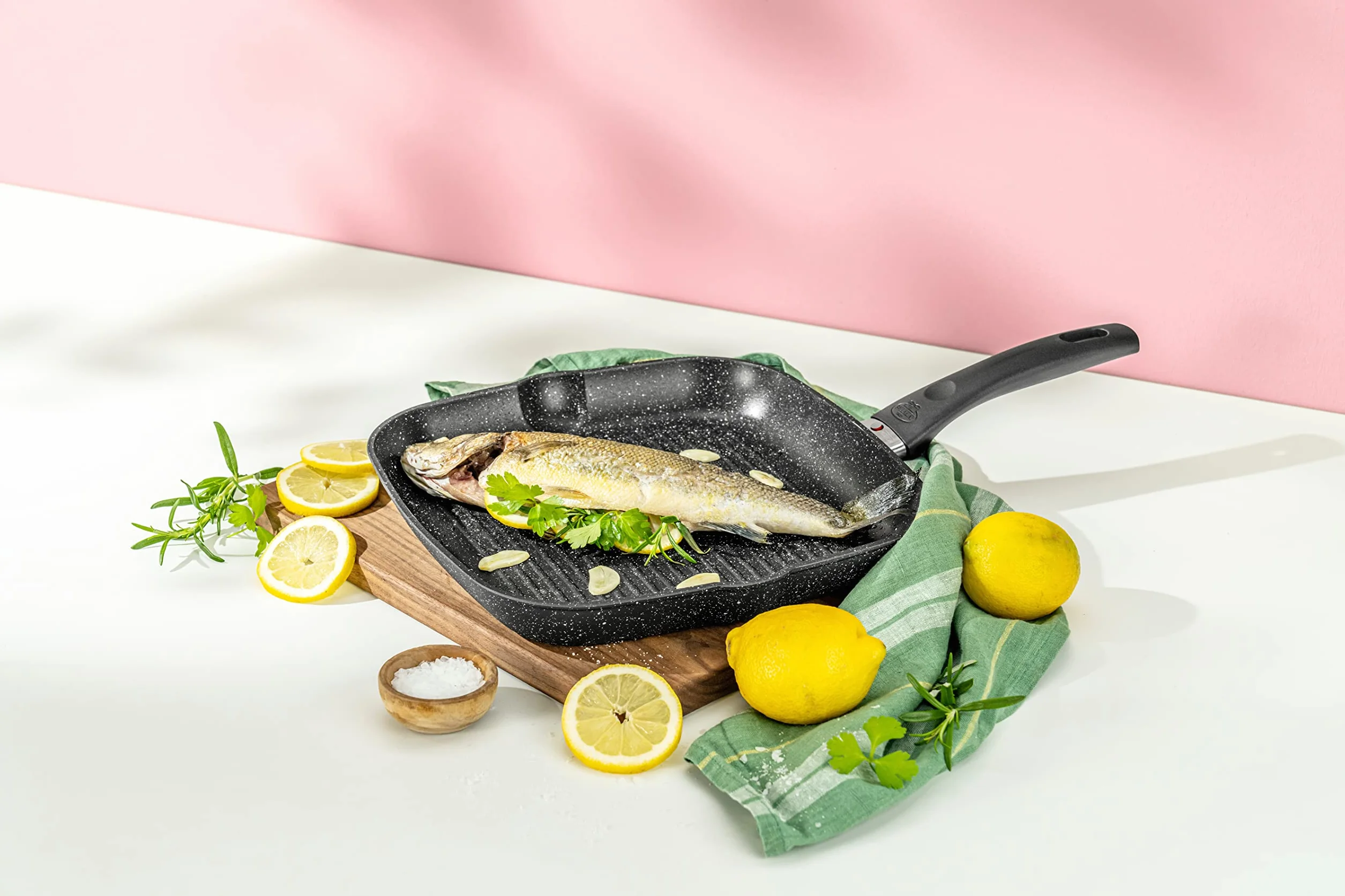 BALLARINI Vipiteno patelnia grill. nieprzyw., aluminiowa, prostokąt., 27 cm