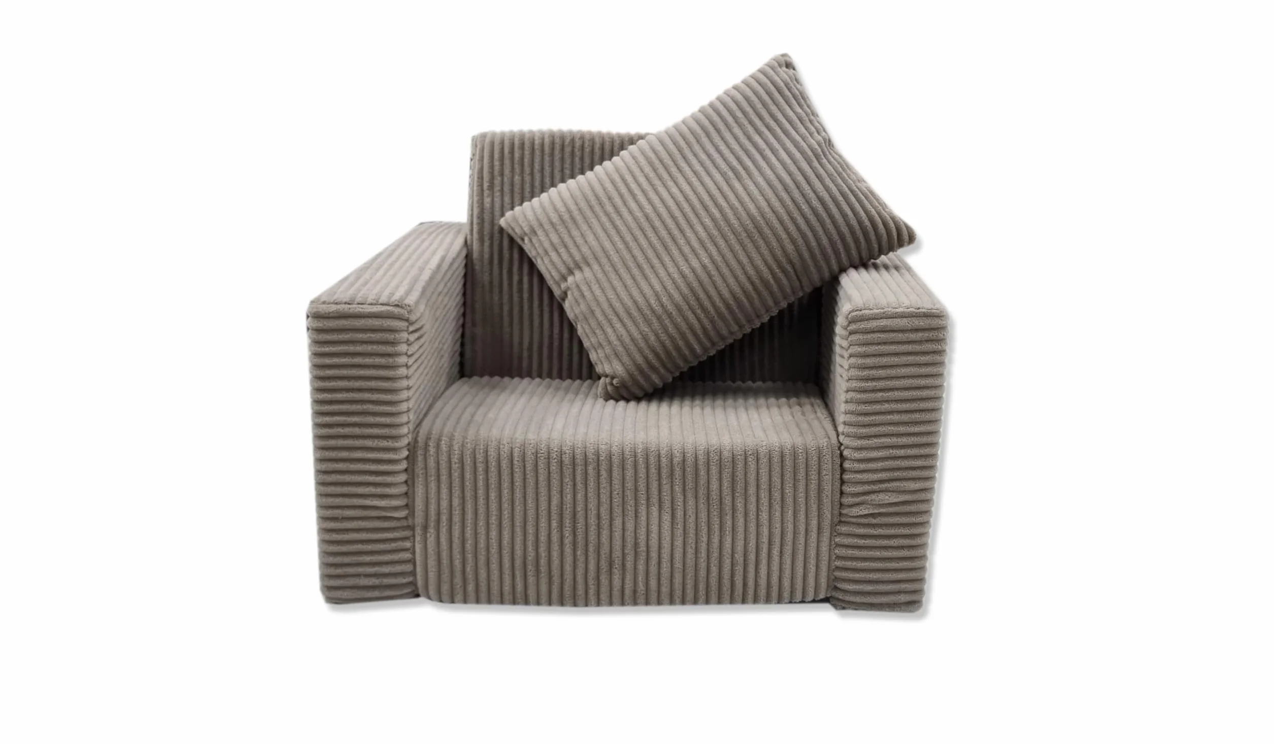 Odolplusz Krzesło składane dla dzieci, sofa, mini krzesło, krzesło dziecięce, przytulne, meble do pokoju dziecięcego, beżowe sztruks