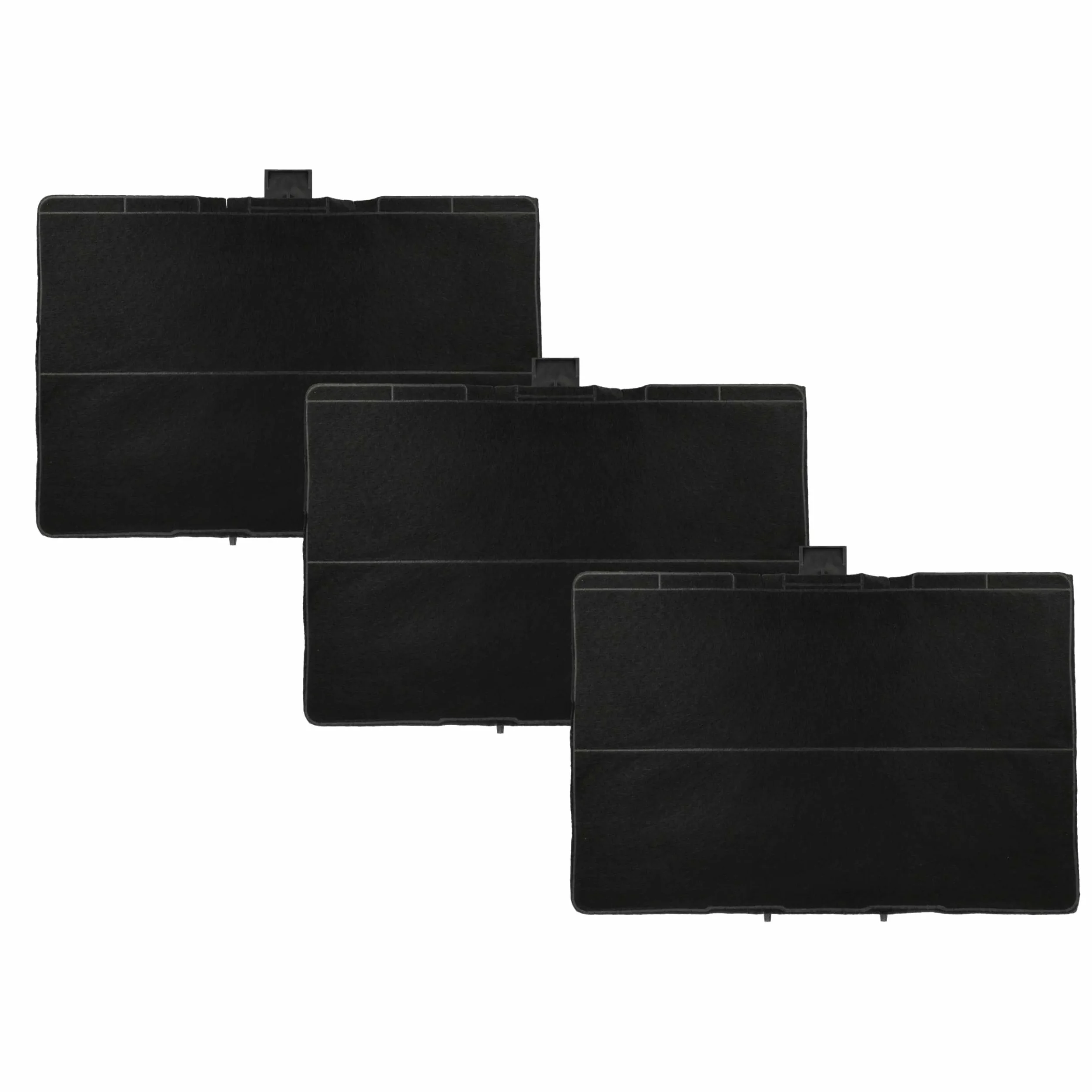 vhbw 3 x filtr z węglem aktywnym kompatybilny z Siemens LC91BE542/03, LC91BE542/02, LC91BE542/01, LC91BE542 okap kuchenny – 31,5 x 21,5 x 2,3 cm